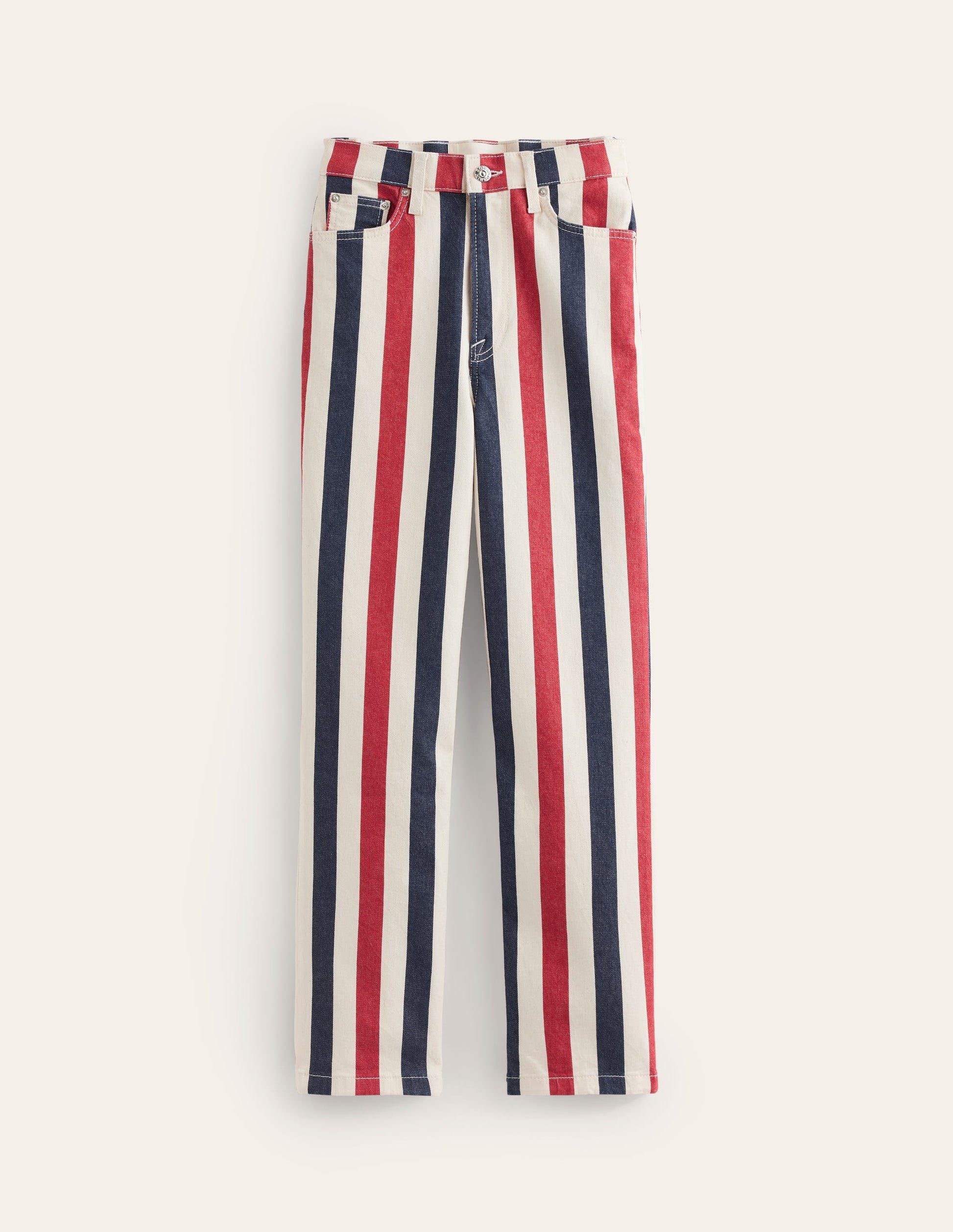 Jean rayé-Rayé rouge multi-6