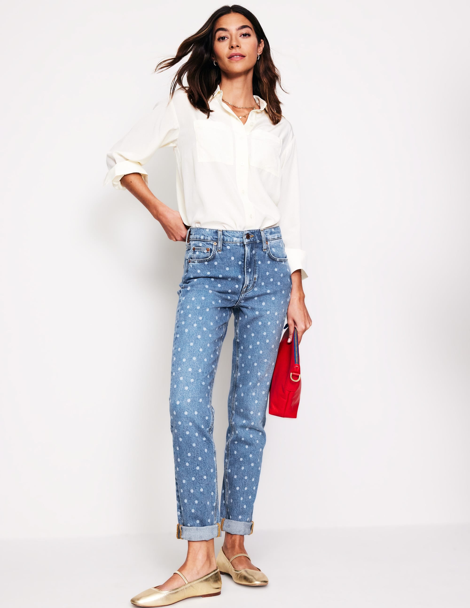 Girlfriend-Jeans-Laser-Punkt - Image 1