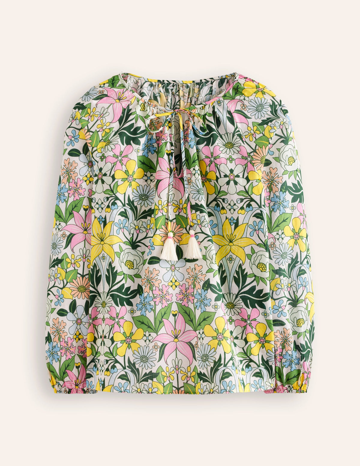 Serena Baumwollbluse-Bunt, Wildblume Gänseblümchen - Image 6