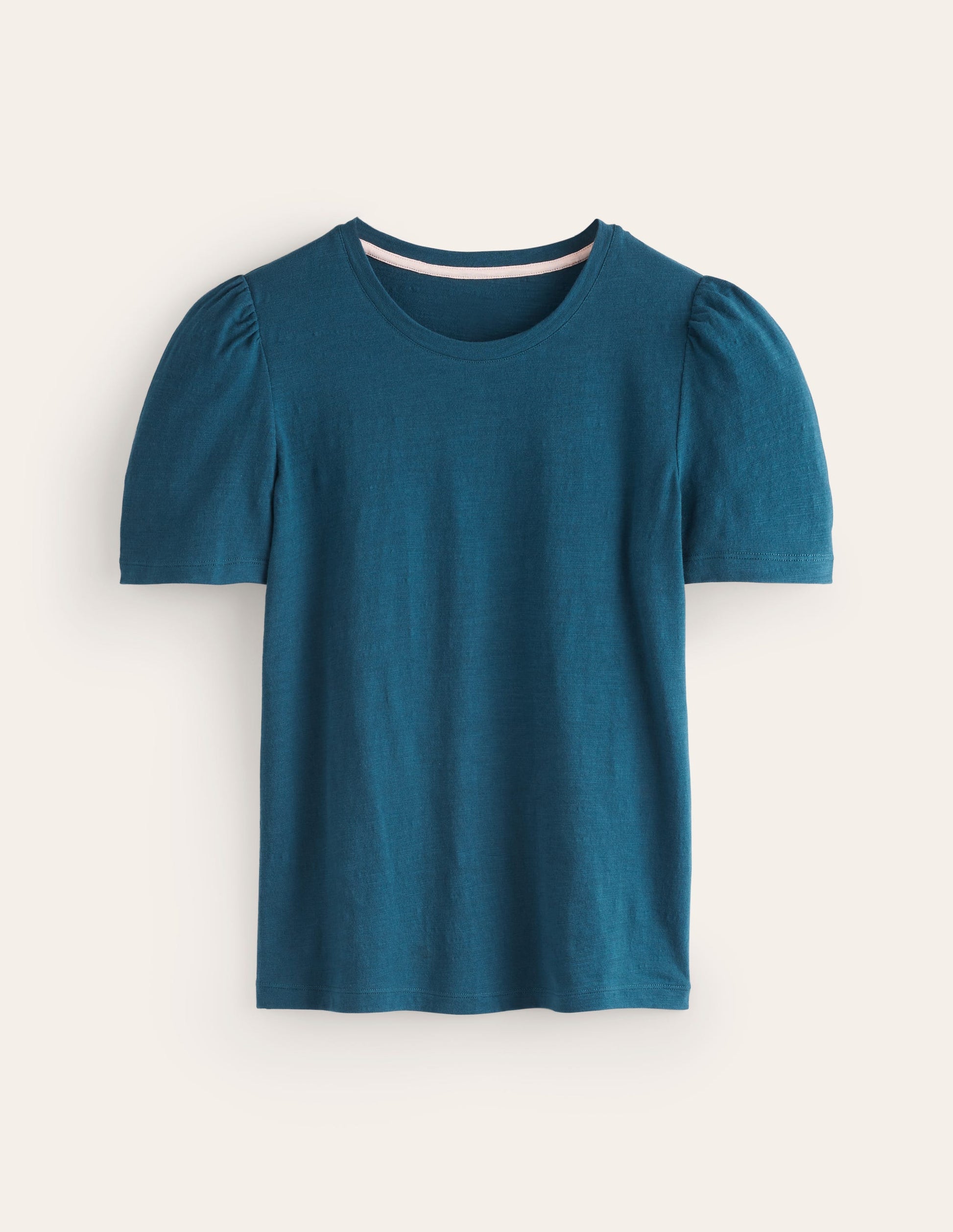 T-Shirt aus Baumwolle mit Puffärmeln-Astrogreen/Football-5