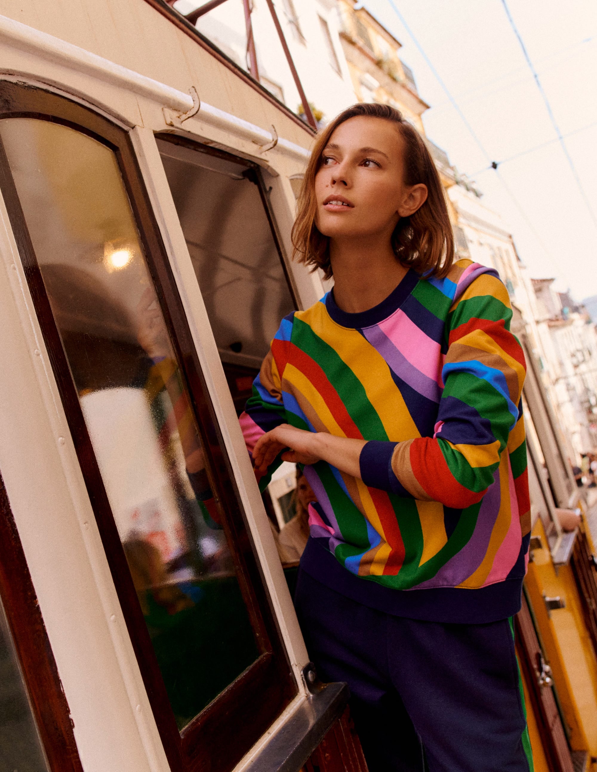 Hannah Sweatshirt mit Print-Bunt, Abstrakter Regenbogen - Image 5