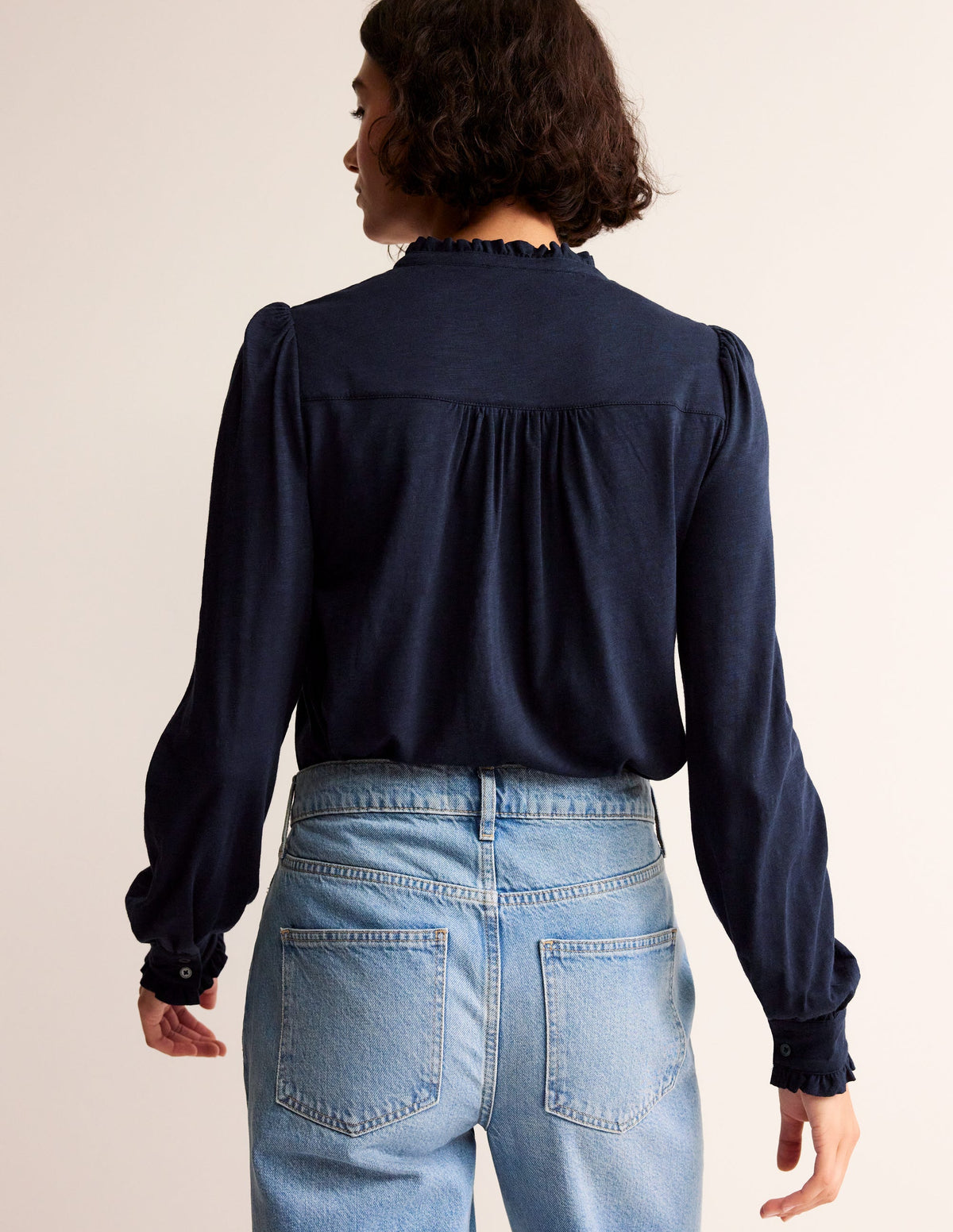 Caroline Jersey-Hemd-Aqua Marine Marl-3