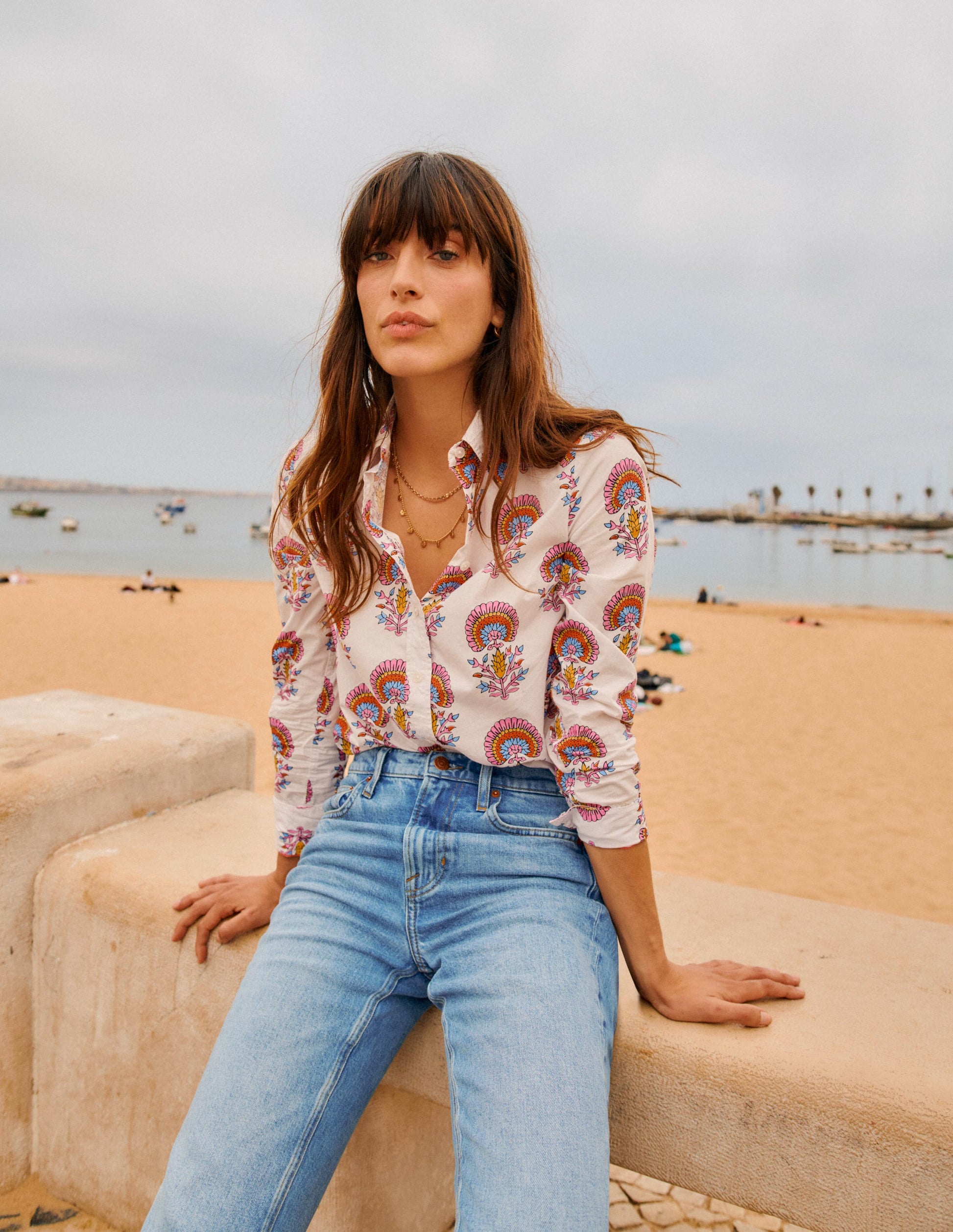 Sienna Cotton Shirt-Ivory,Passion Bud-6