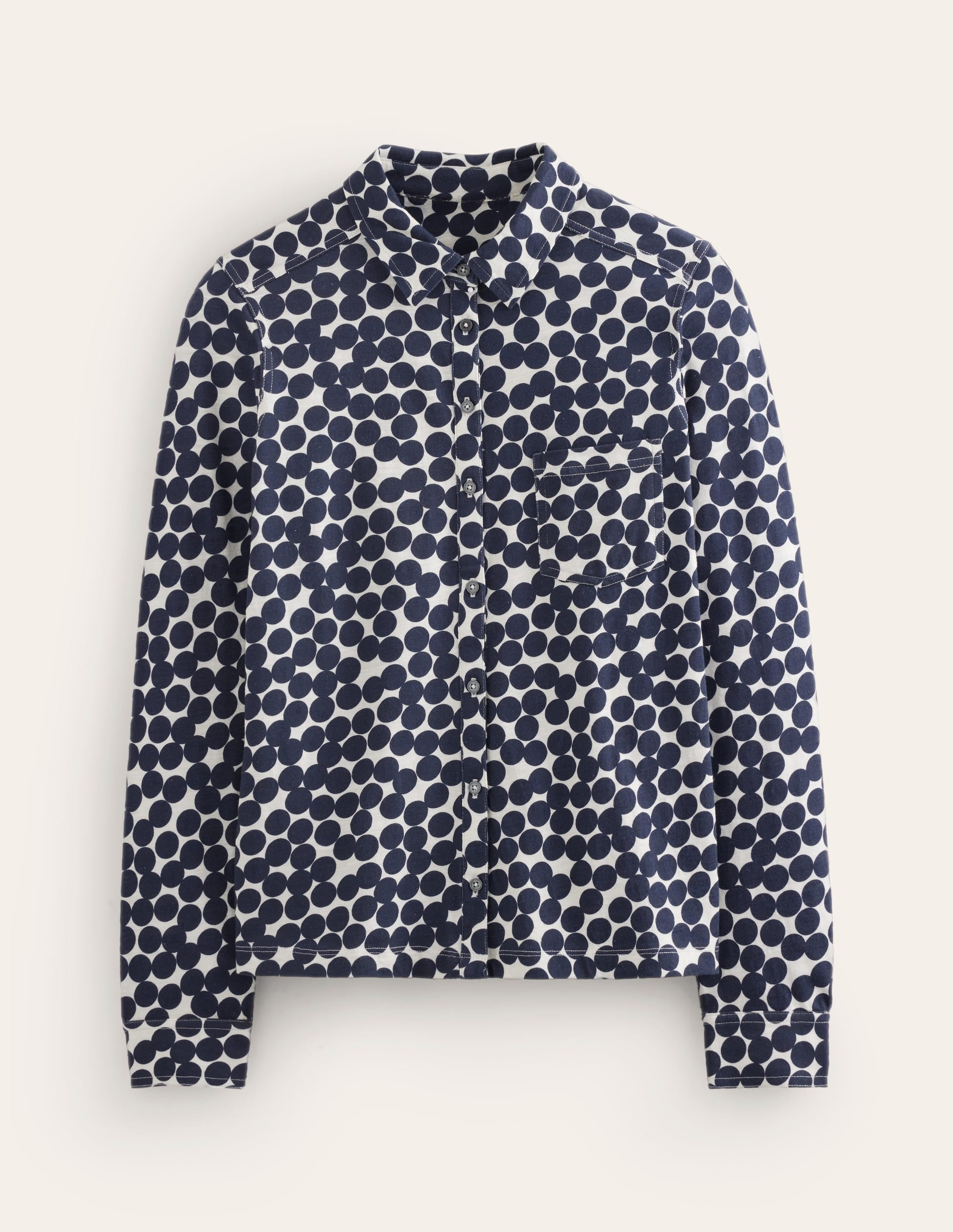 Amelia Jersey-Hemd-Marineblau, Punkte-Cluster - Image 5