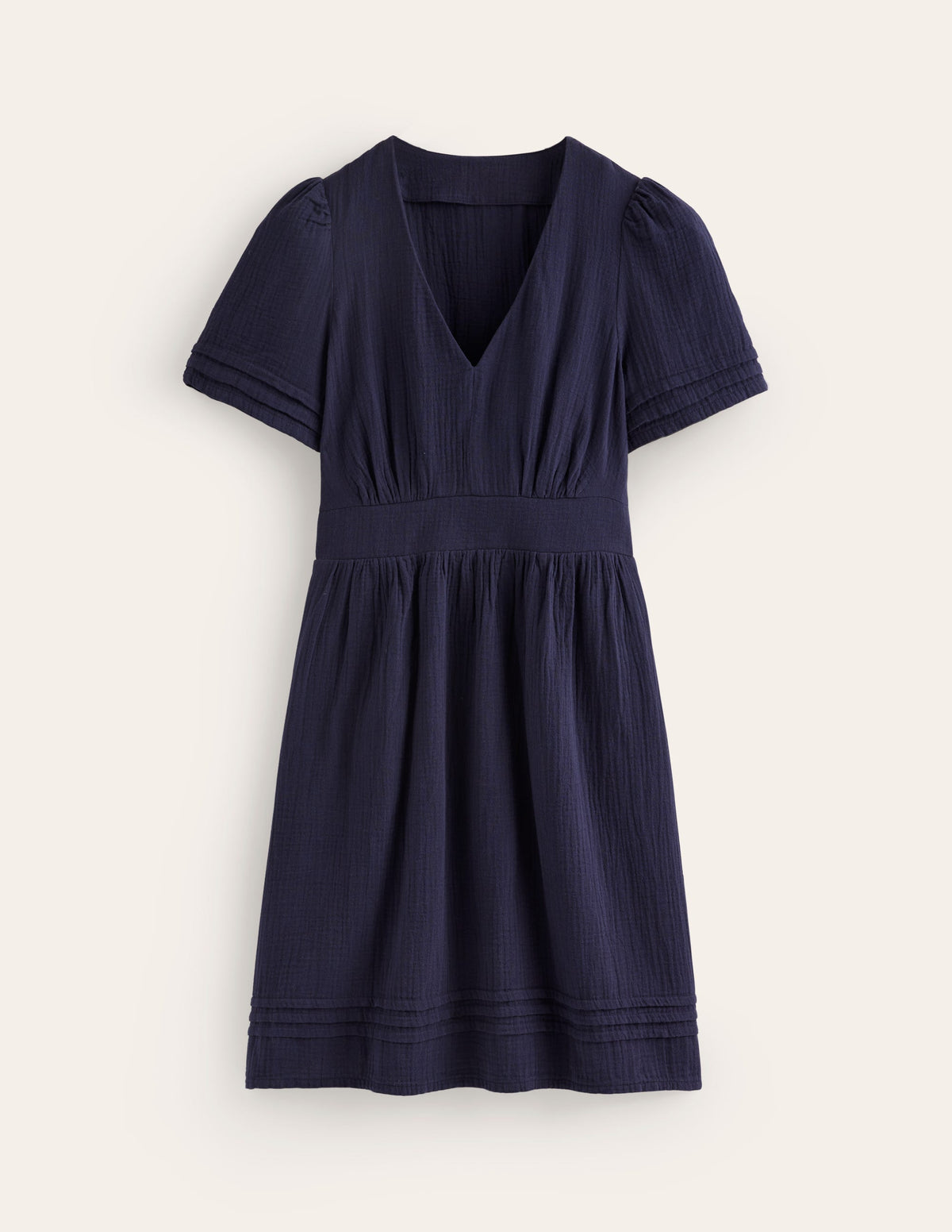 Eve Kurzes Doppeltuch-Kleid-Aqua Marine Marl - Image 5
