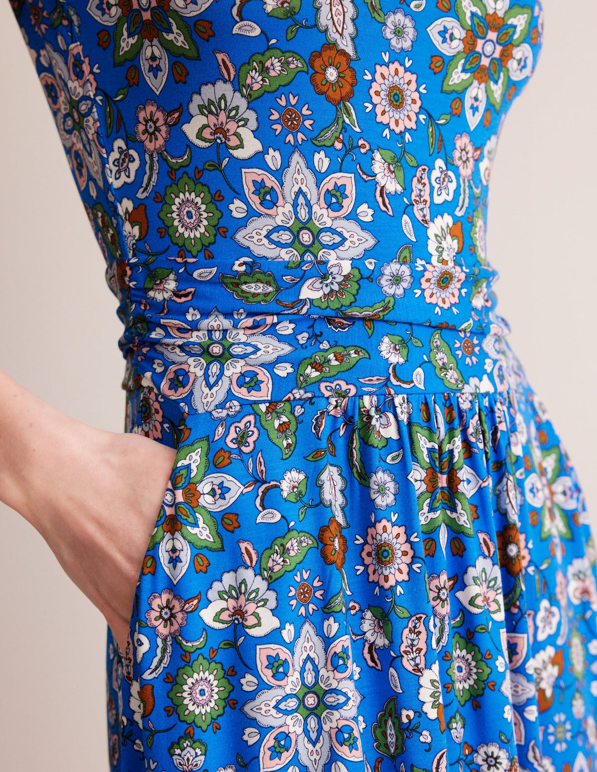 Amelie Jerseykleid-Indigo, Botanischer Zweig-2