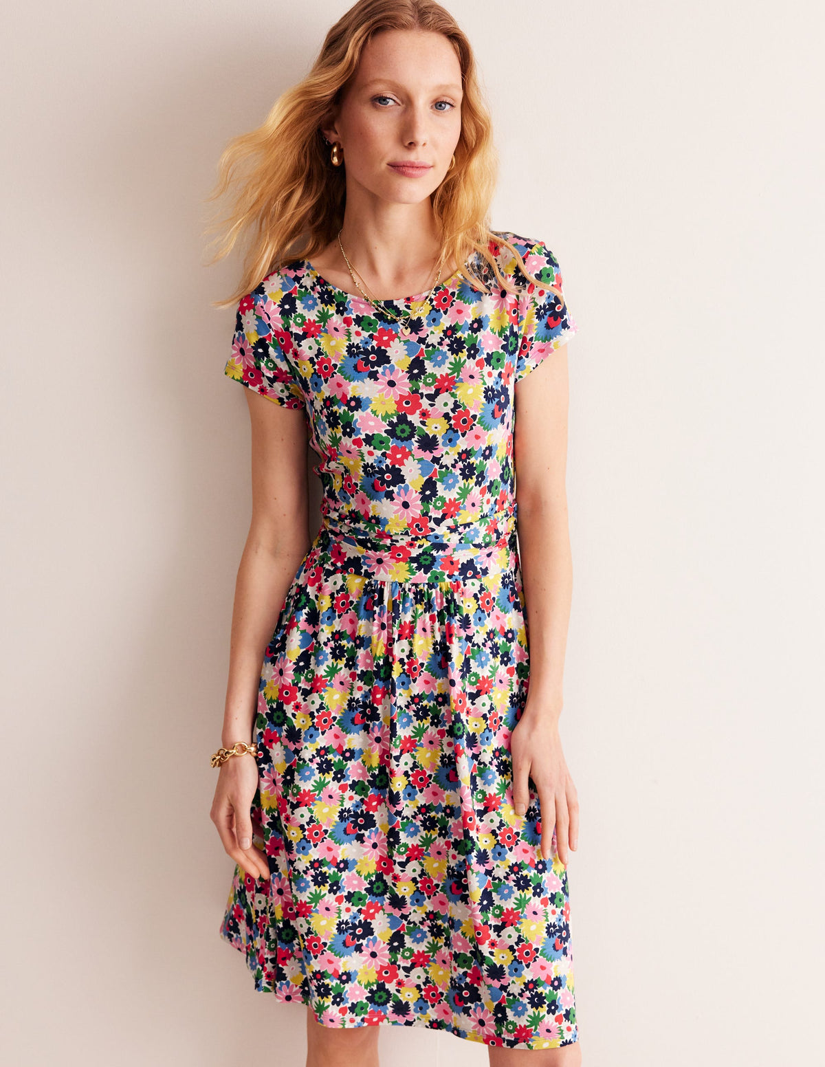 Amelie Jerseykleid-Bunt, Malkasten Blümchen - Image 1