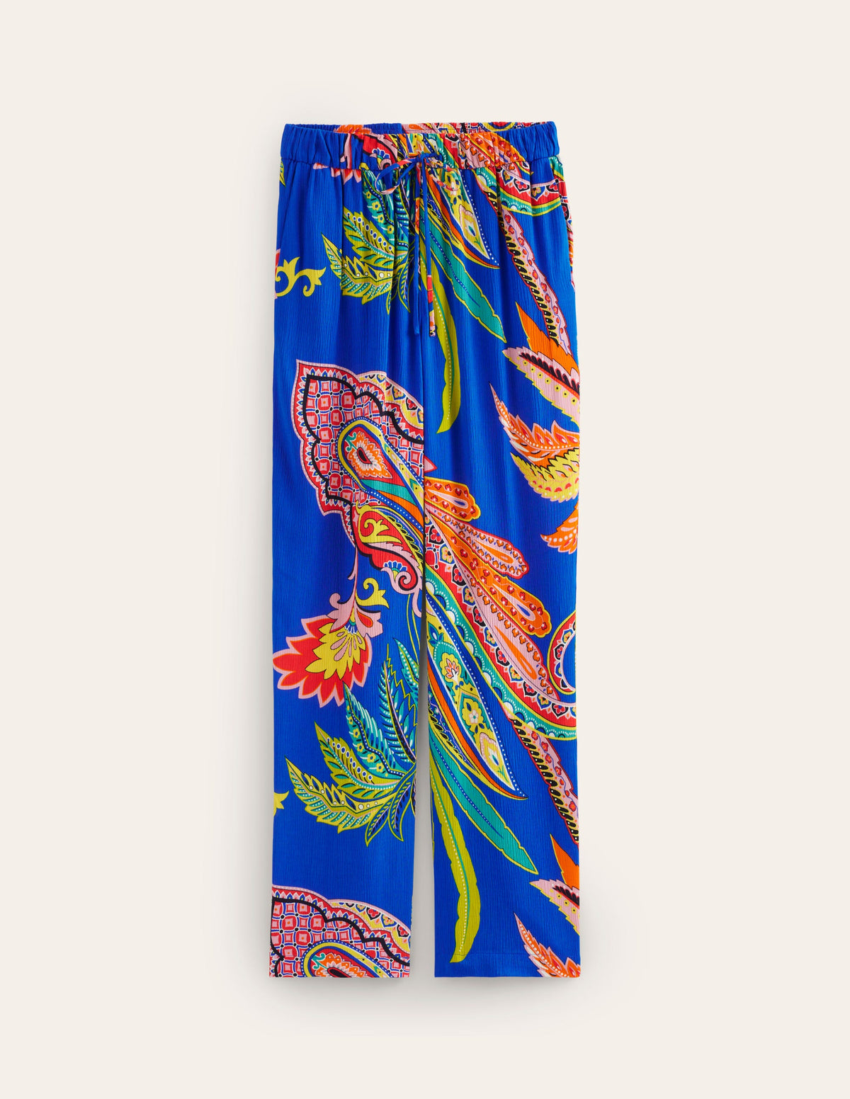 Pantalon fuselé et plissé-Multi, motif Painterly Paisley - Image 5