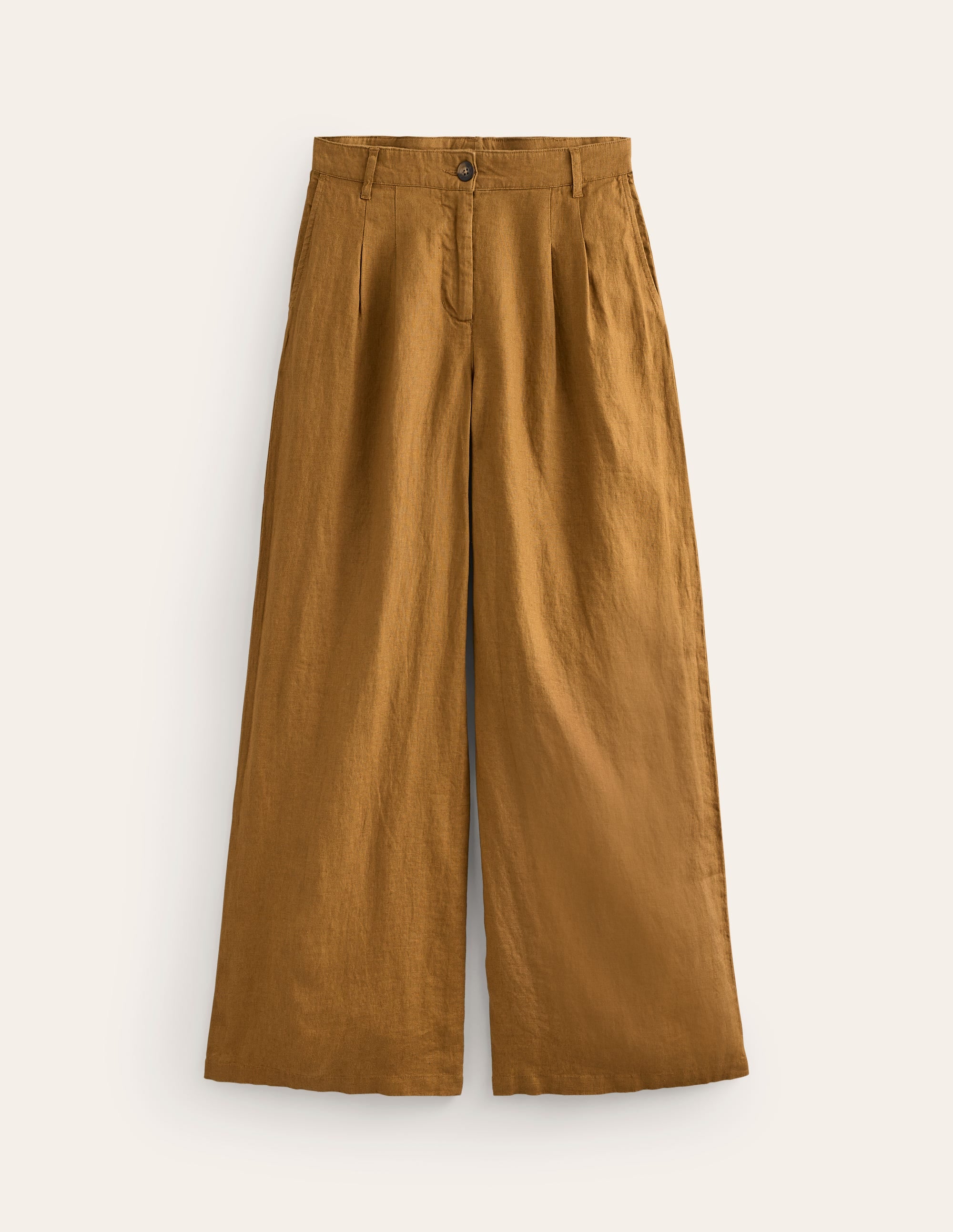 Pantalon plissé Regent en lin-Black - Image 7