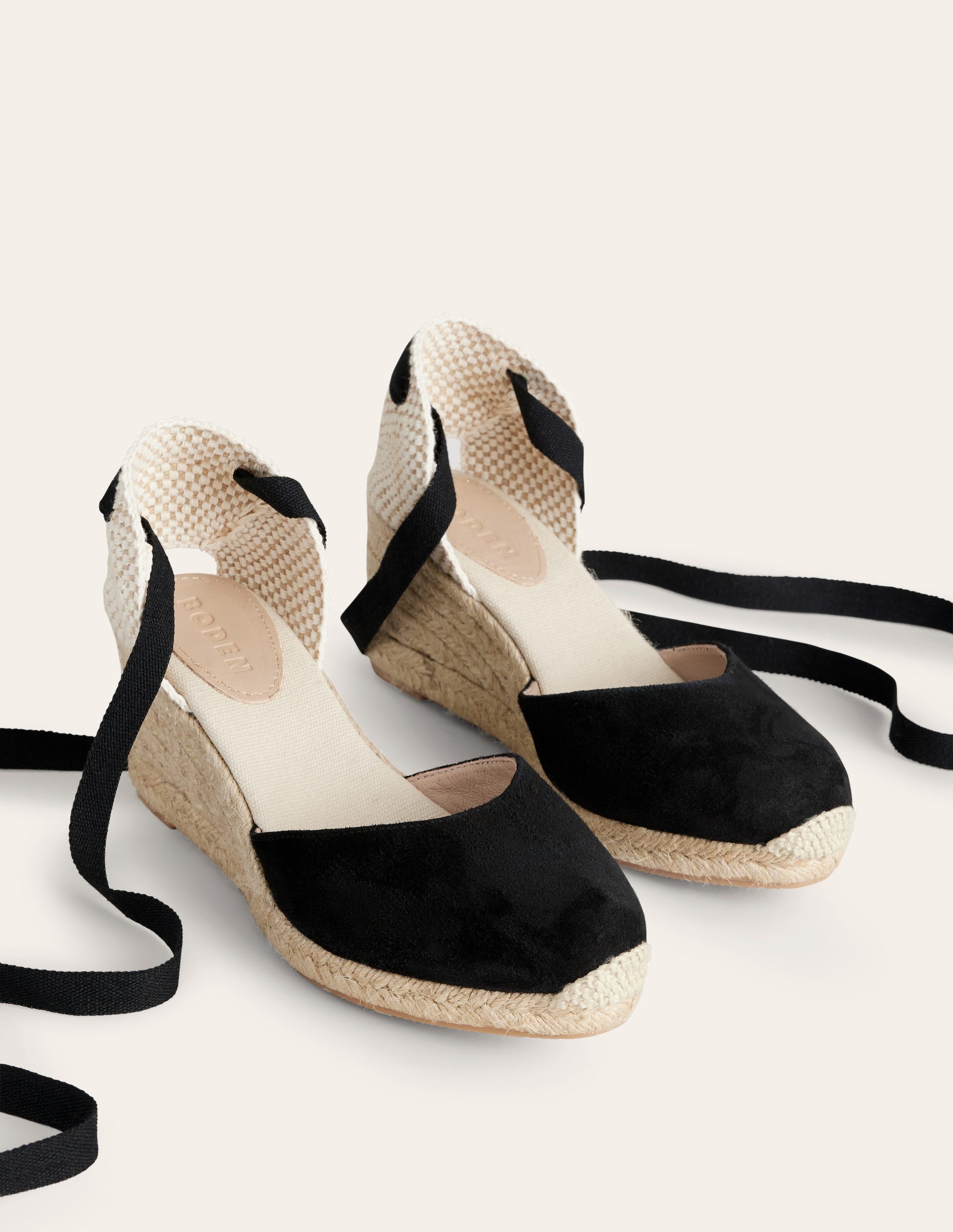 Cassie Espadrilles mit Keilabsatz-Schwarz-3