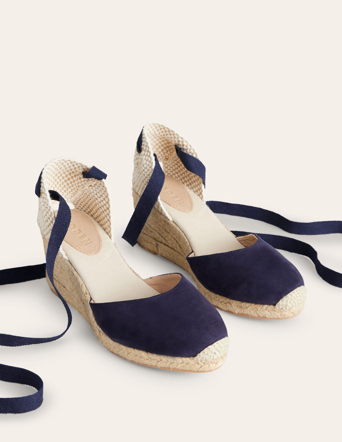 Cassie Espadrilles mit Keilabsatz-Marineblau-2