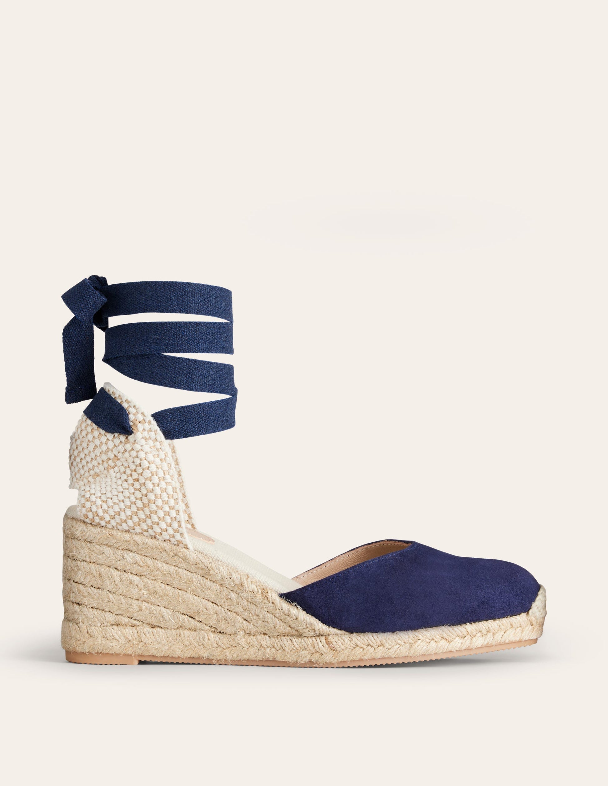 Cassie Espadrilles mit Keilabsatz-Marineblau-1