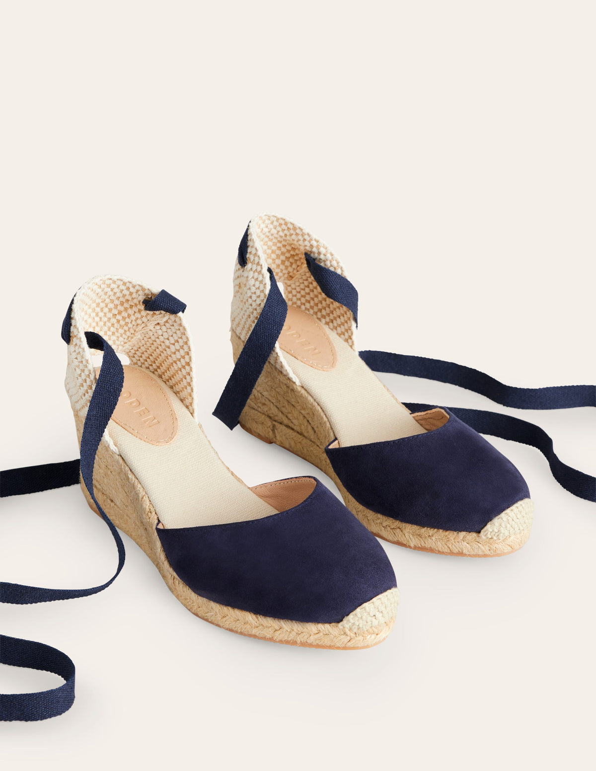 Cassie Espadrilles mit Keilabsatz-Aqua Marine Marl-3