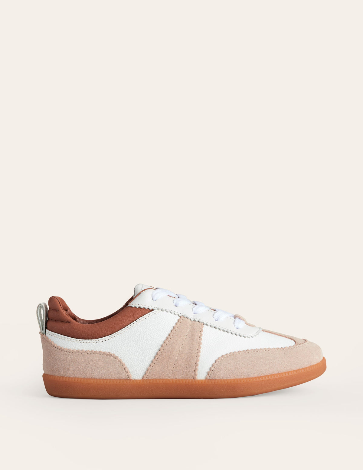 Erin Retro-Tennisschuhe-Weiß Mix-1