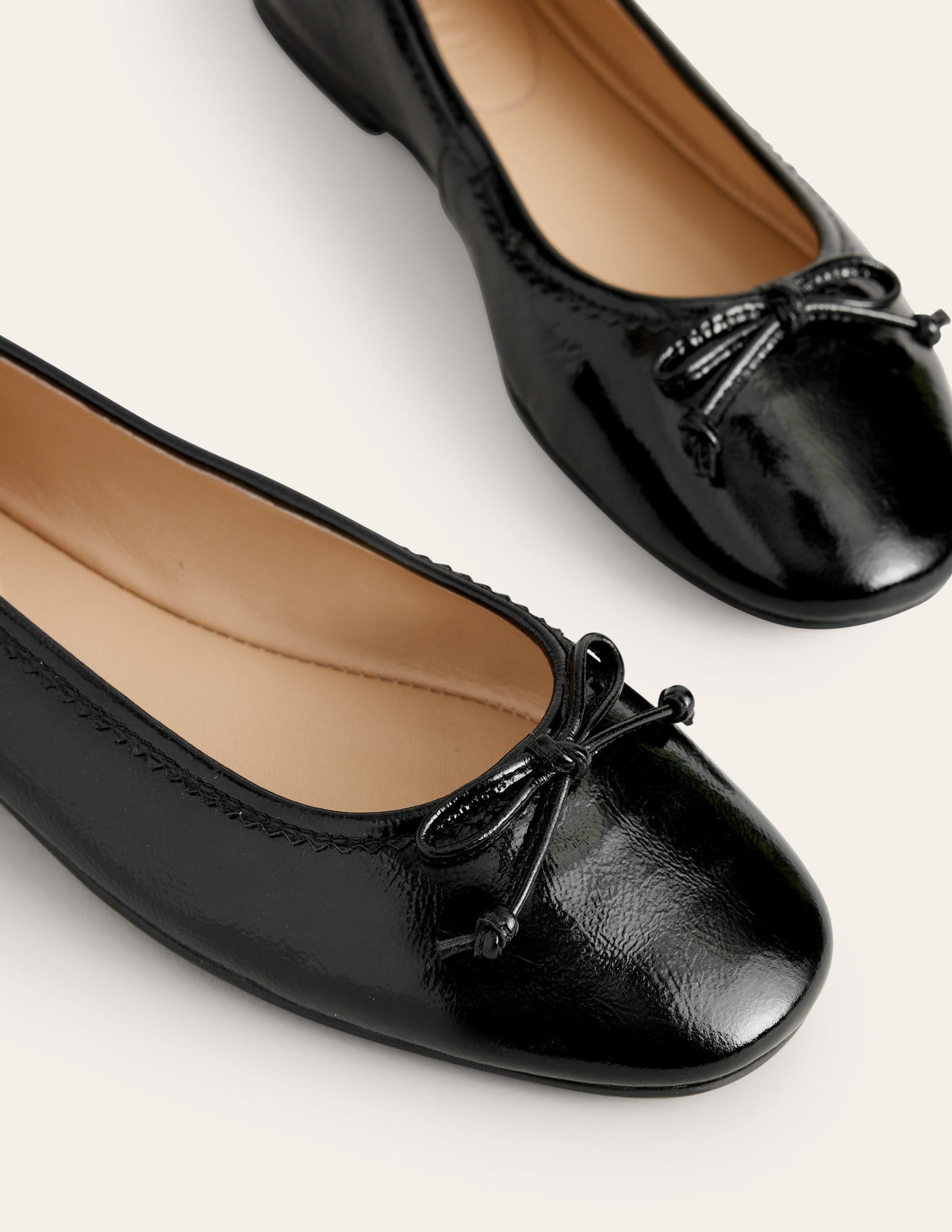 Kitty Flexi Sole Ballet Pumps-Black Patent-4