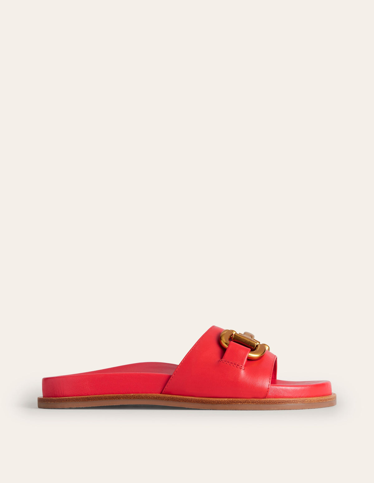 Iris Pantoletten mit Trensendetail-Rotes Leder - Image 2