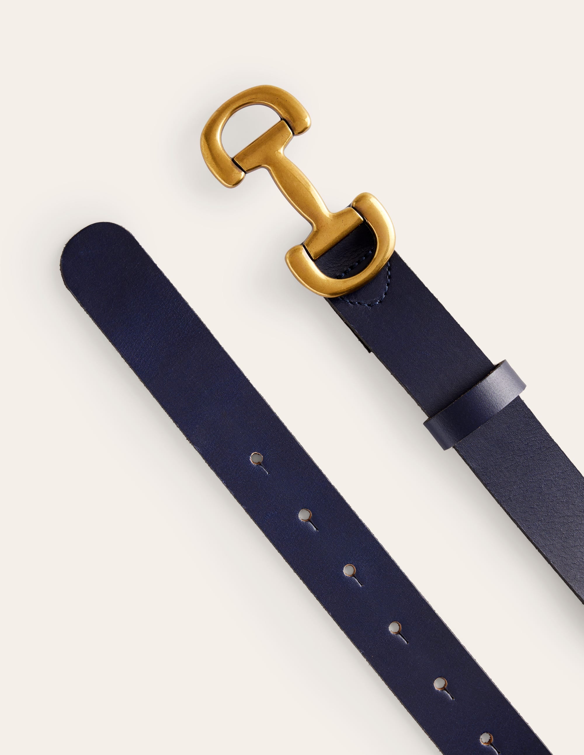 Iris Ledergürtel mit Trensendetail-Aqua Marine Marl - Image 3