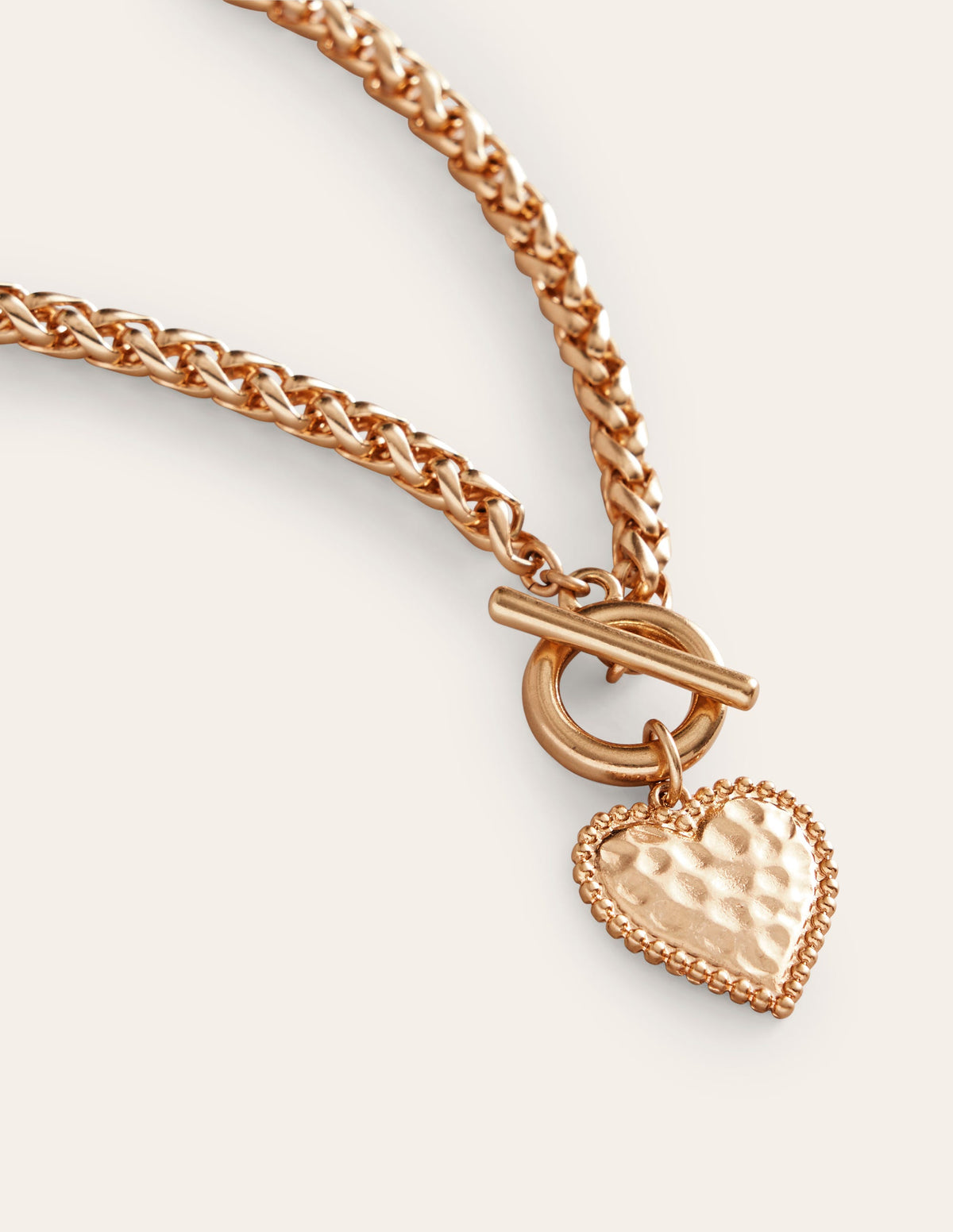 Halskette mit Herz-Charm-Gold - Image 3
