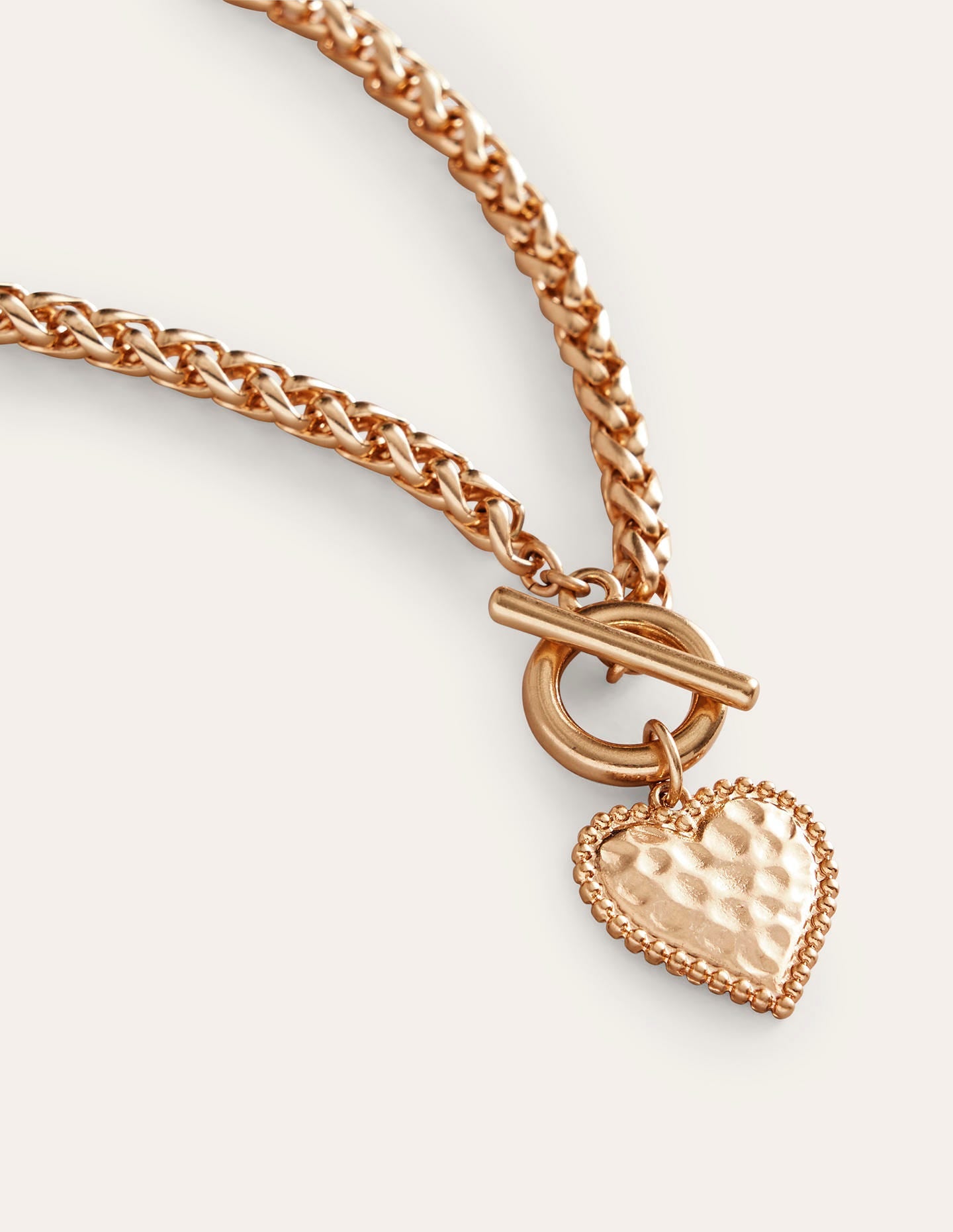 Halskette mit Herz-Charm-Gold - Image 4