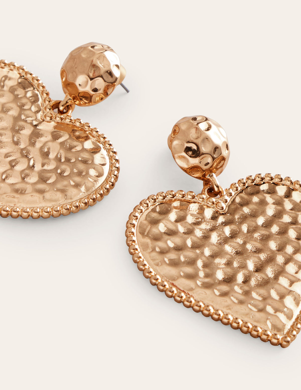 Boucles d'oreilles en forme de cœur-Doré-3