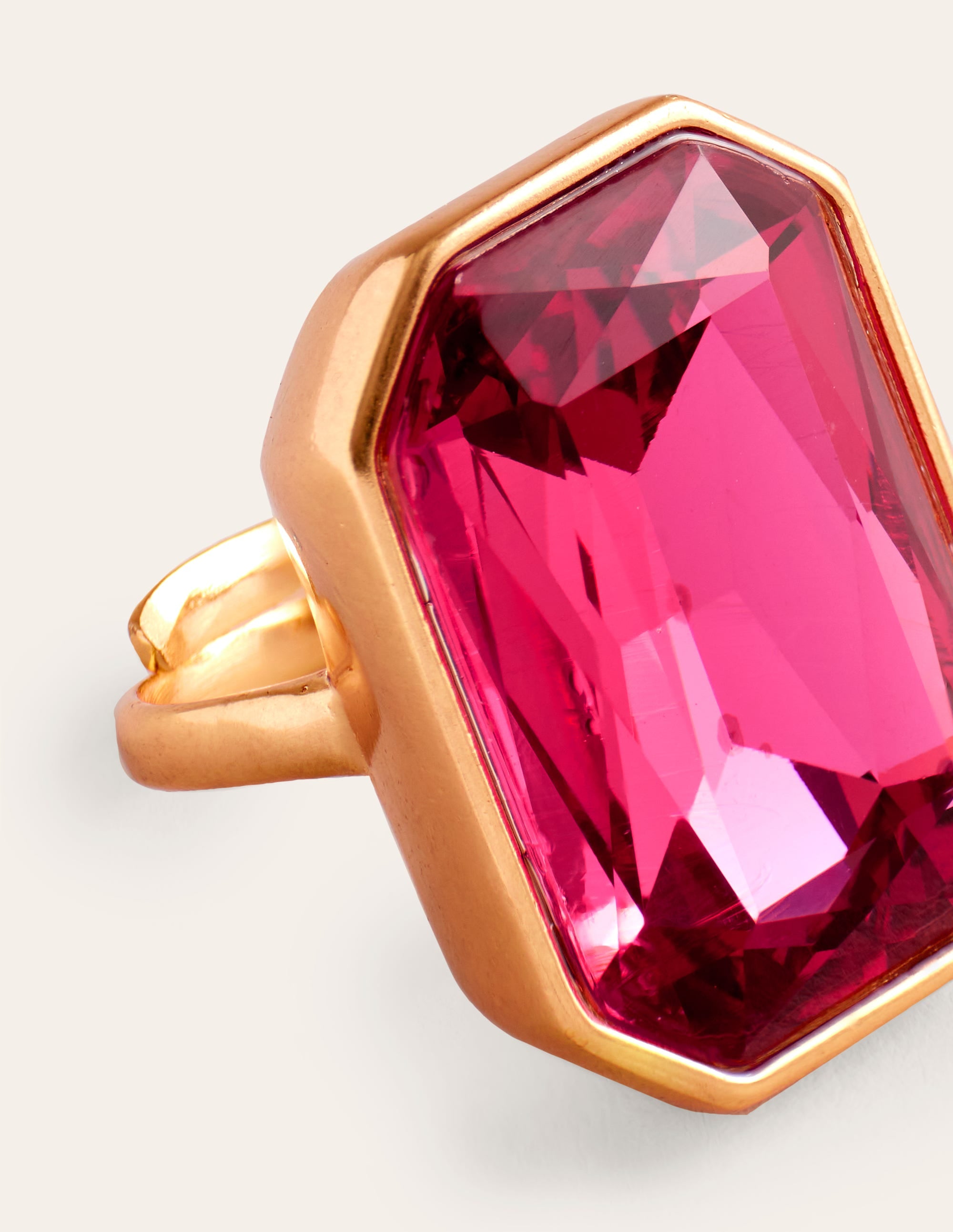 Mega-Cluster-Ring mit Schmucksteinen-Pink - Image 3