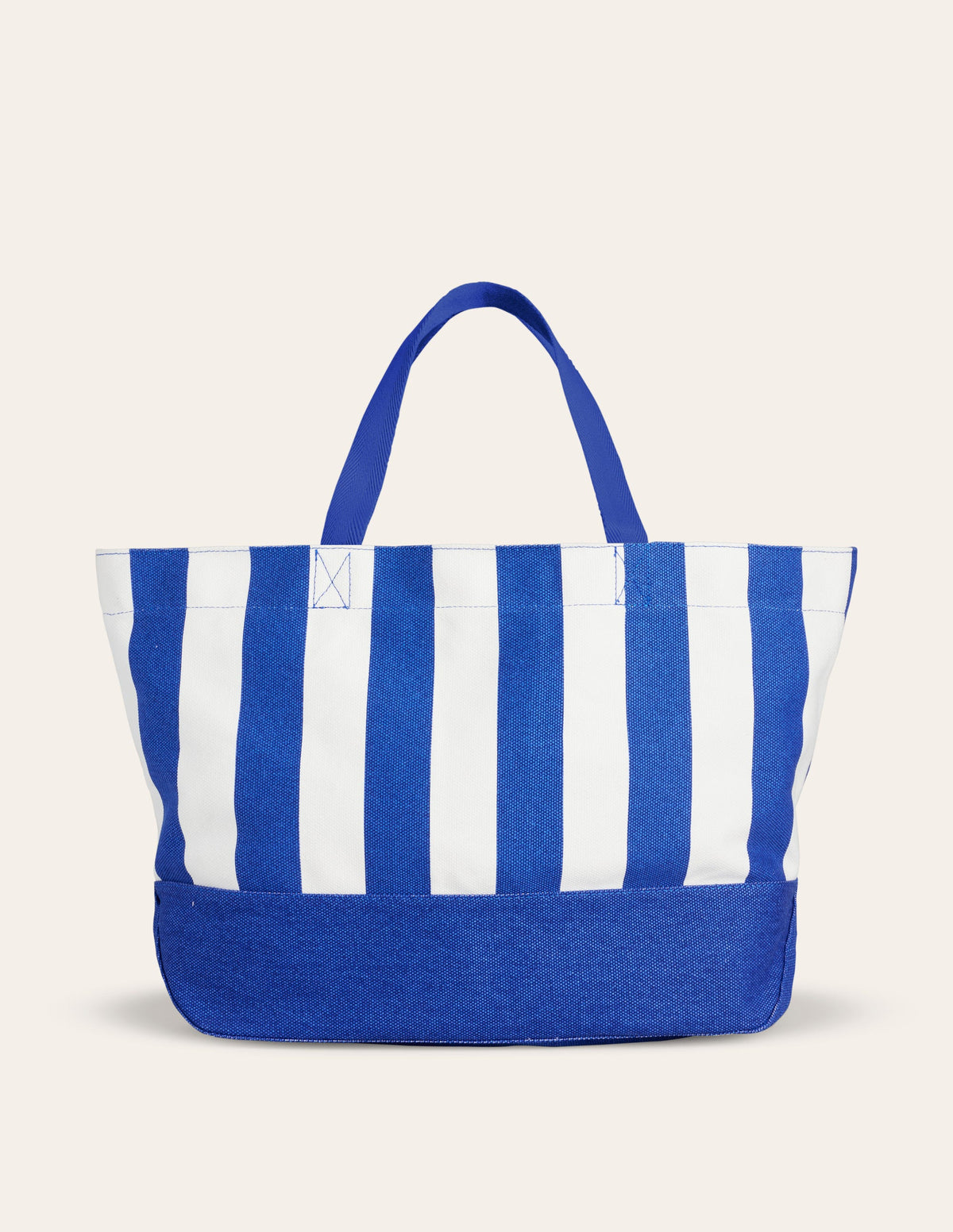 Legere Tragetasche aus Canvas-Blau Streifen-3