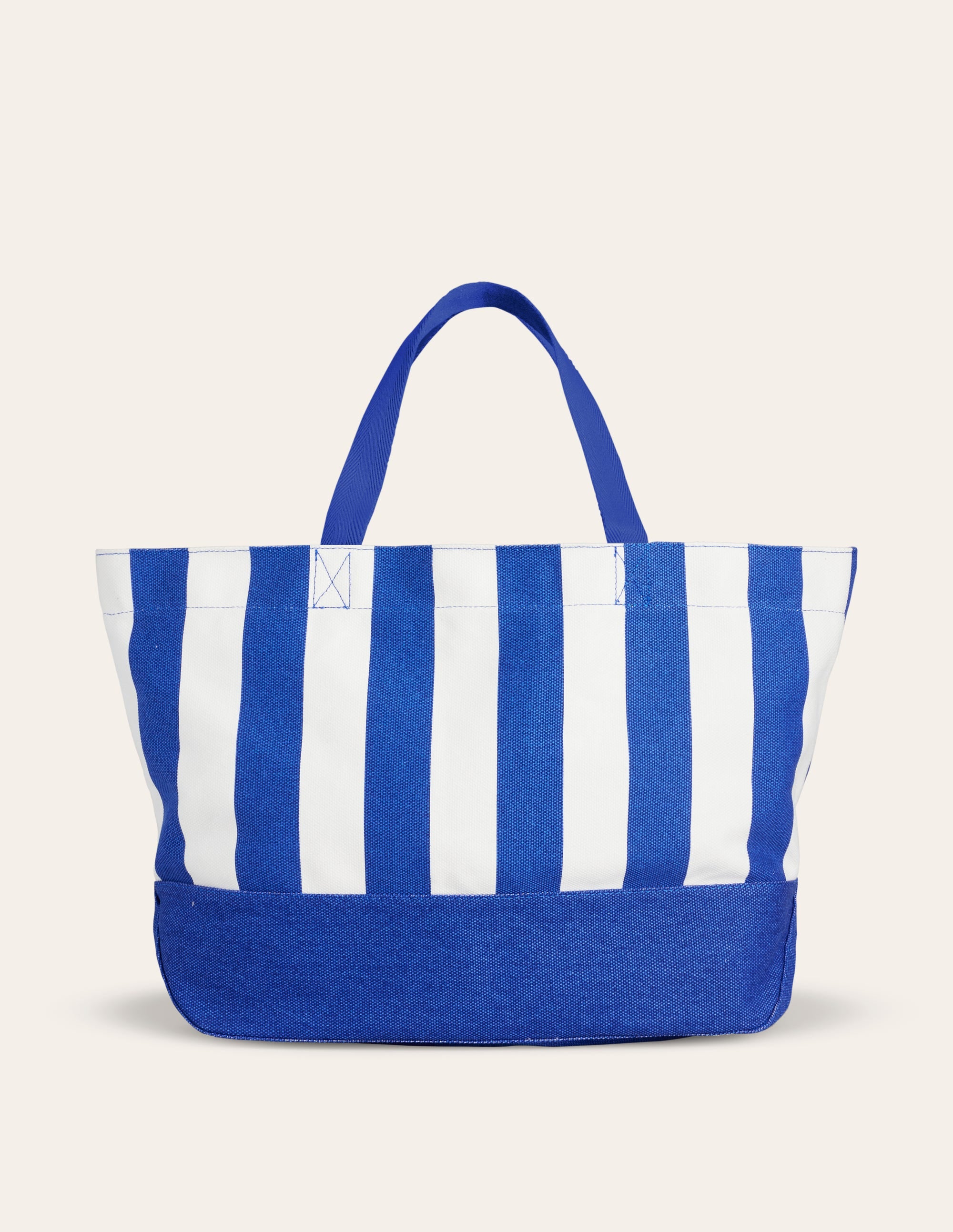 Legere Tragetasche aus Canvas-Blau Streifen - Image 3
