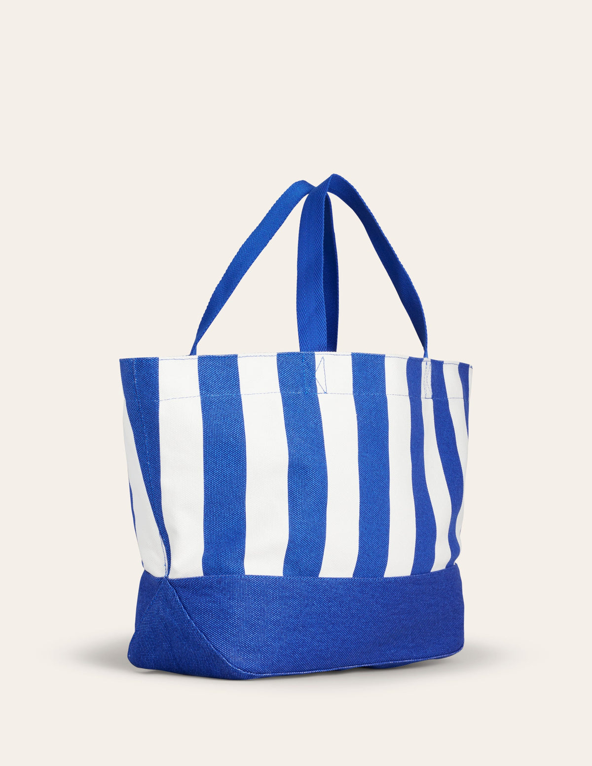 Legere Tragetasche aus Canvas-Blau Streifen - Image 4