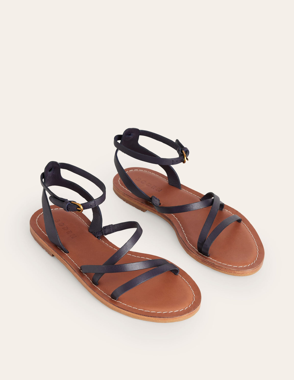 Everyday Flat Sandals-Navy-3