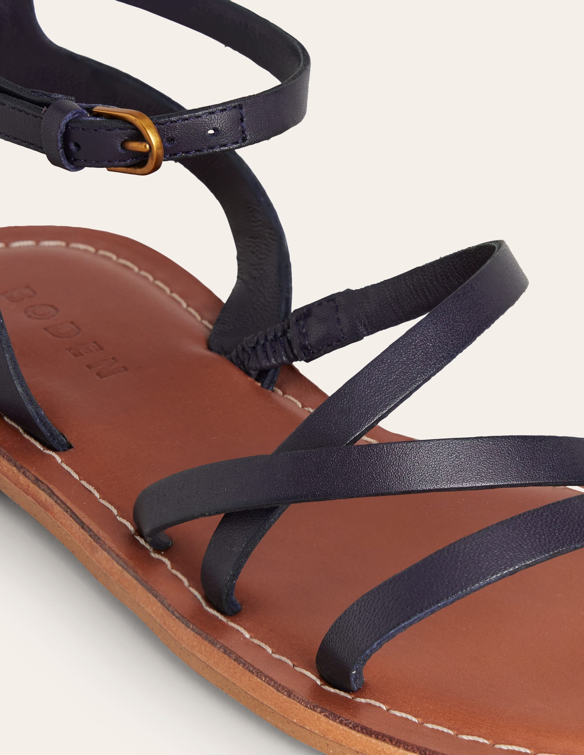 Everyday Flat Sandals-Navy - Image 4