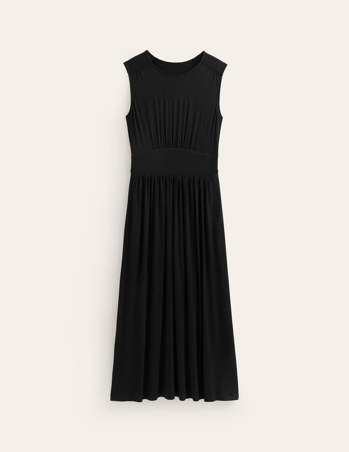 Thea Ärmelloses Midikleid-Schwarz - Image 5