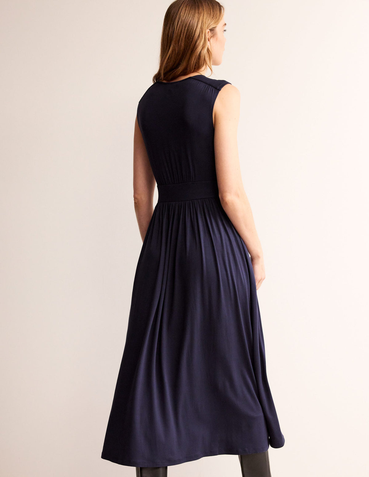 Thea Ärmelloses Midikleid-Aqua Marine Marl-3