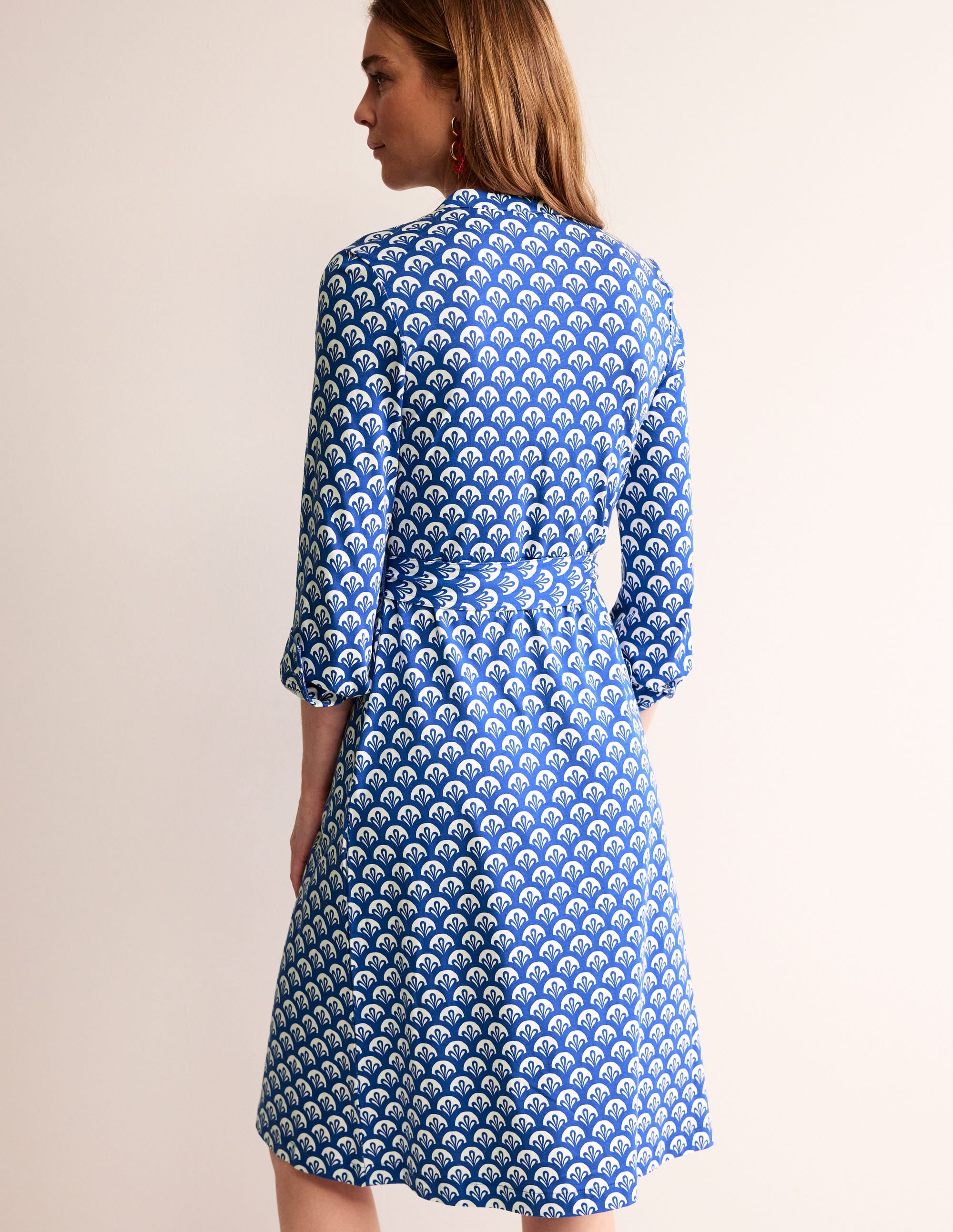 Julia Hemdblusenkleid aus Jersey-Surf The Web, Laub Geo - Image 3