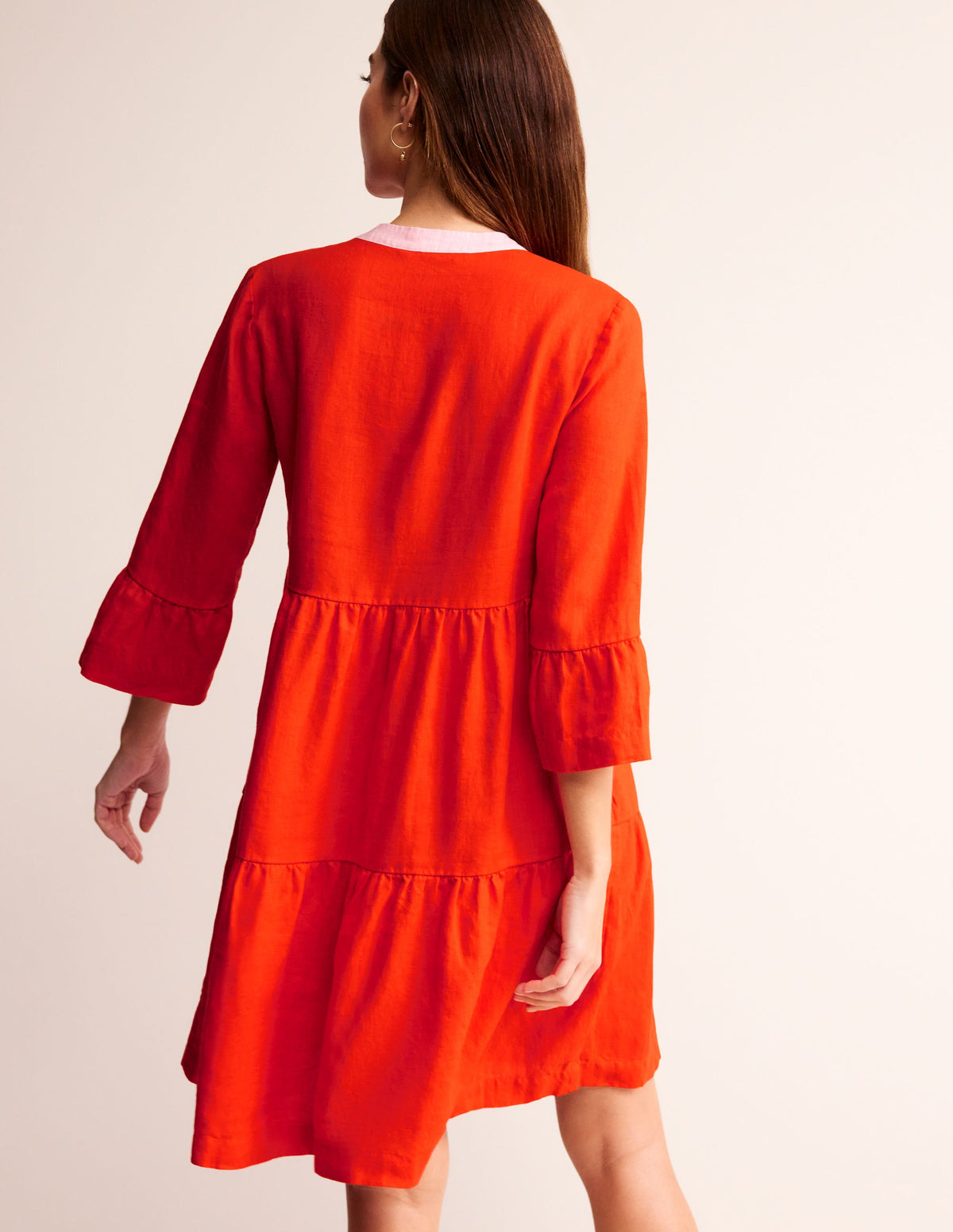 Sophia Kurzes Leinenkleid-Fiesta - Image 3
