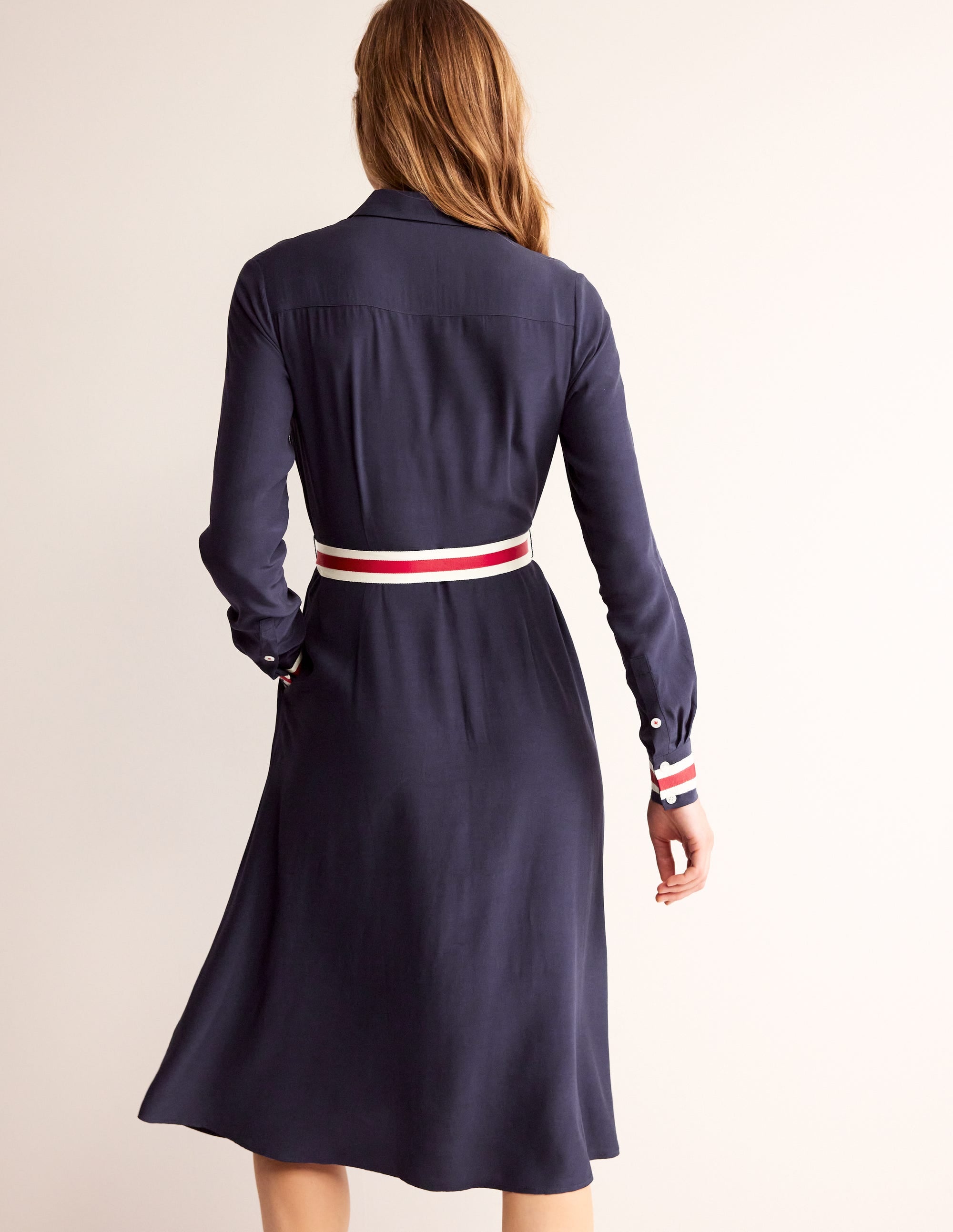 Kate Tipping Shirt Dress-Navy - Image 4