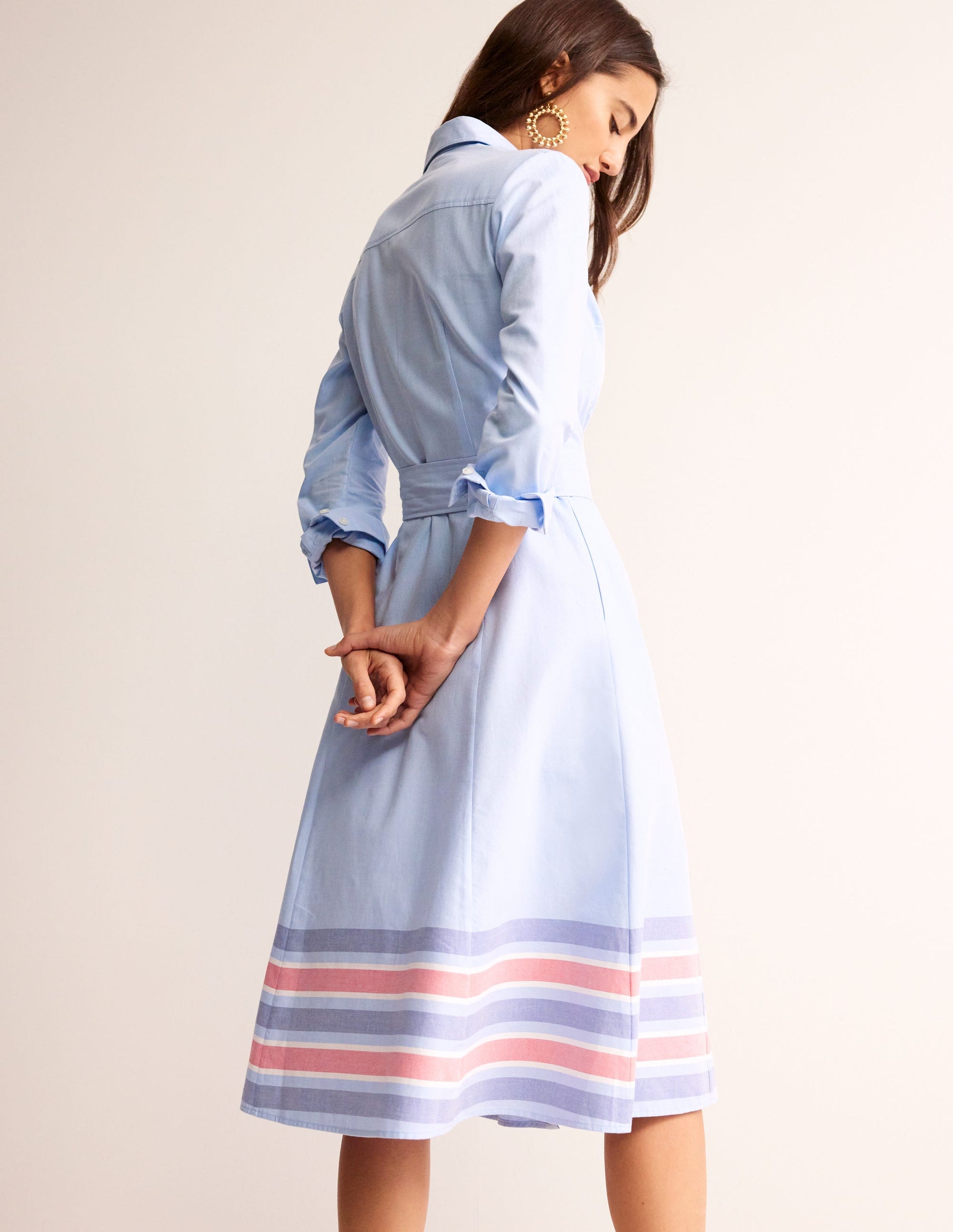 Kate Chambray-Hemdblusenkleid-Faux-Uni-3