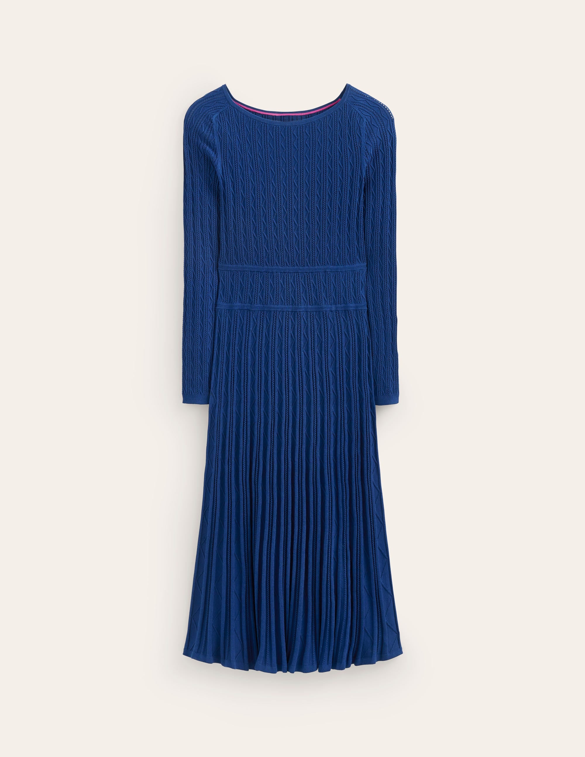 Imogen Empire-Strickkleid-Marineblau Pfingstrose - Image 5