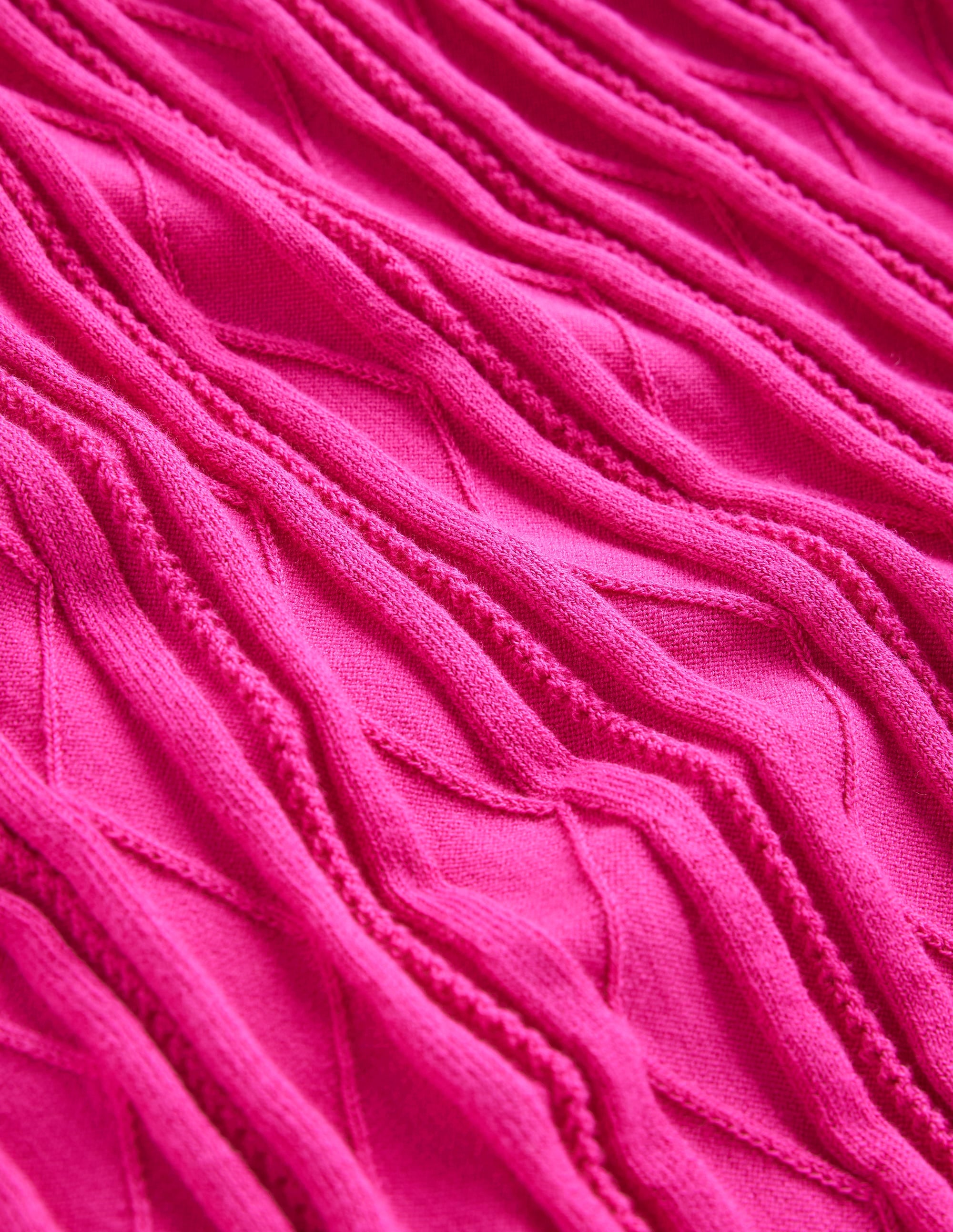 Robe taille empire Imogen en maille-Rose violet - Image 6