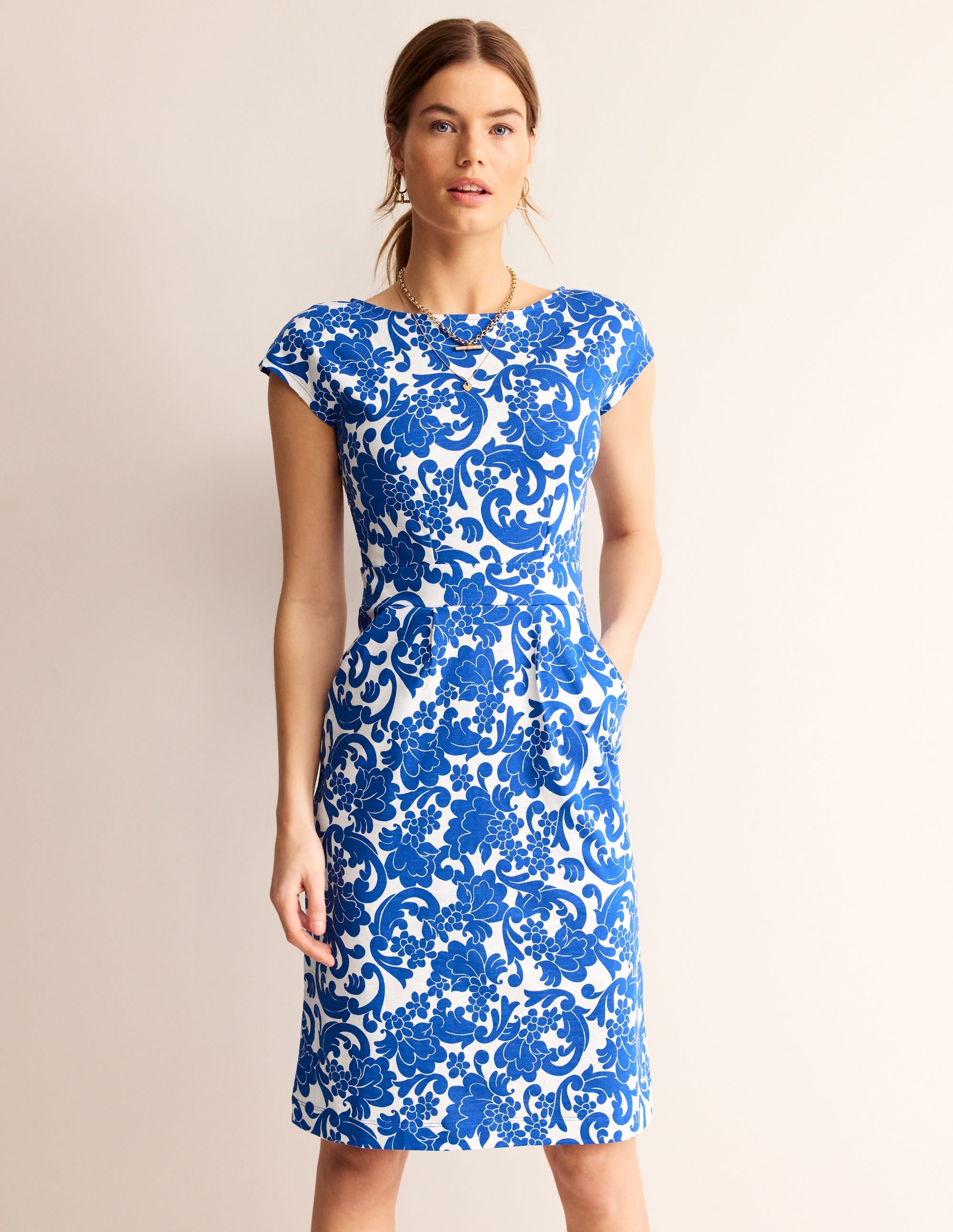 Florrie Jerseykleid-Surf the Web, Üppige Wirbel - Image 4