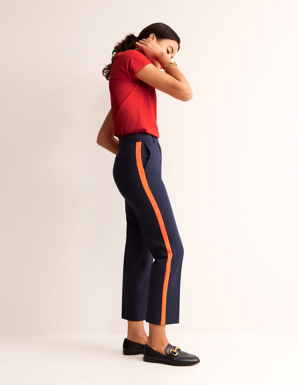 Supersoft Boat Neck T-Shirt-Poppy Red - Image 4