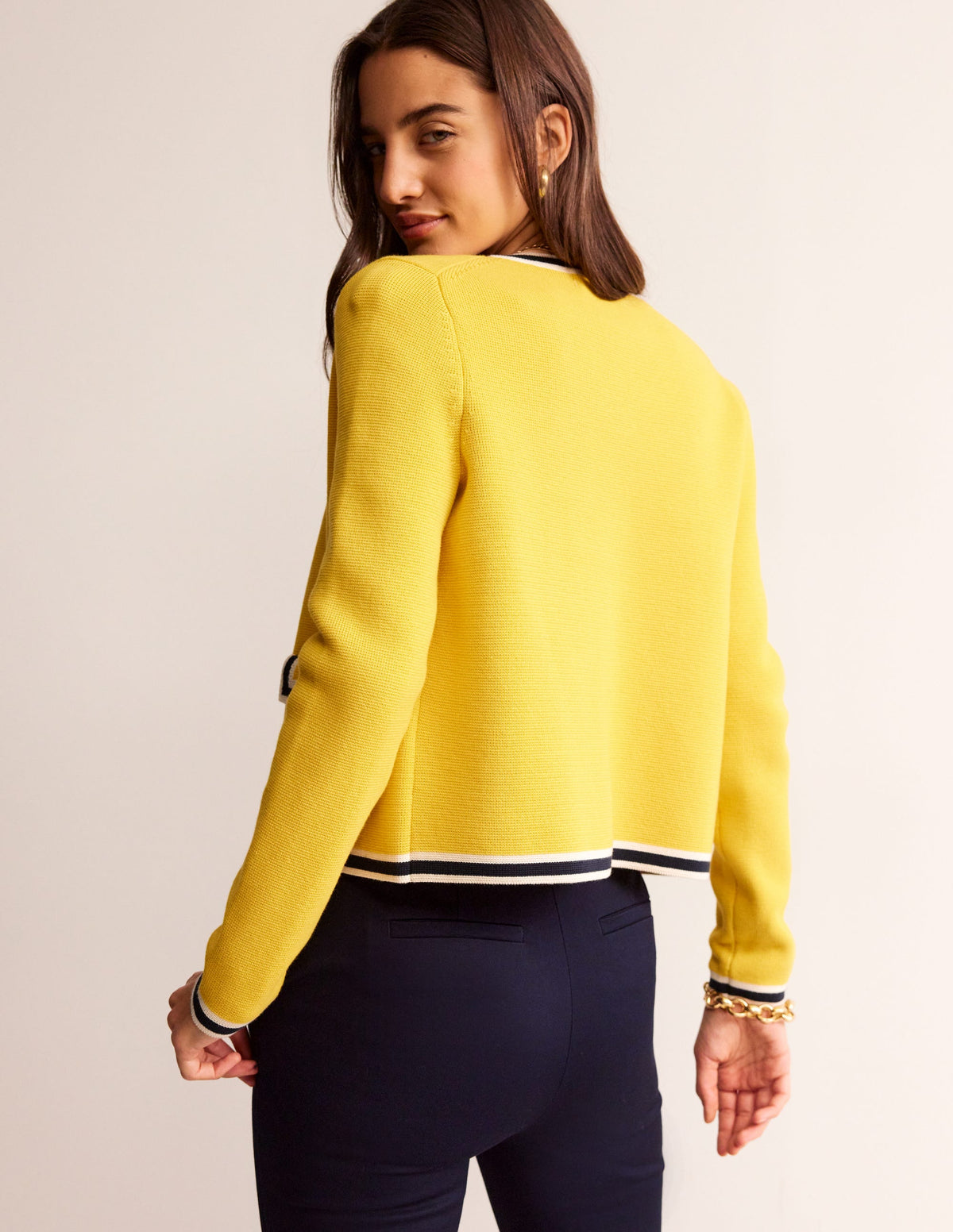 Holly Cardigan-Maracuja, Marineblau - Image 4