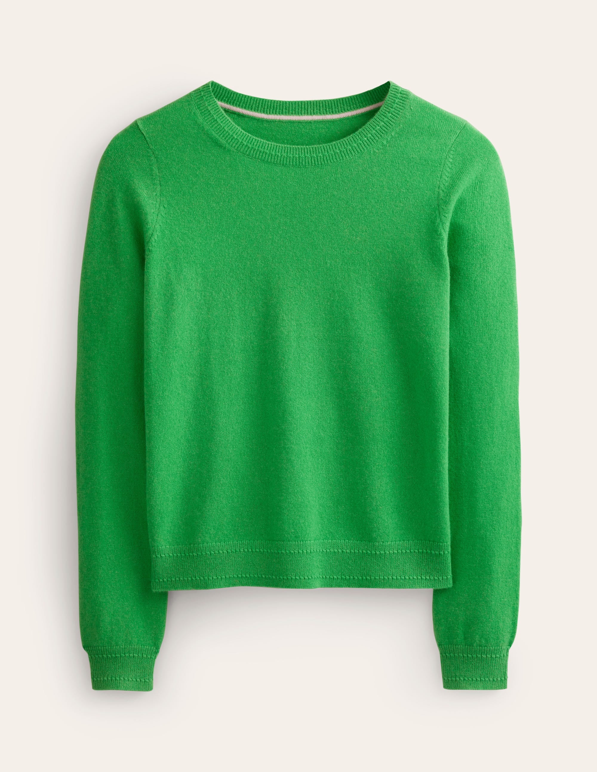 Eva Kaschmirpullover mit Rundhalsausschnitt-Strahlendes Grün - Image 5