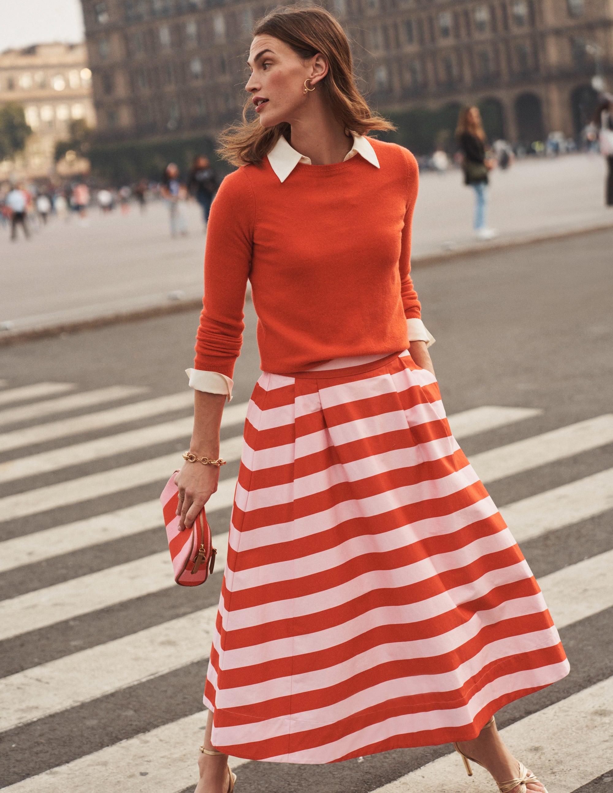 Eva Kaschmirpullover mit Rundhalsausschnitt-Knallrot - Image 8