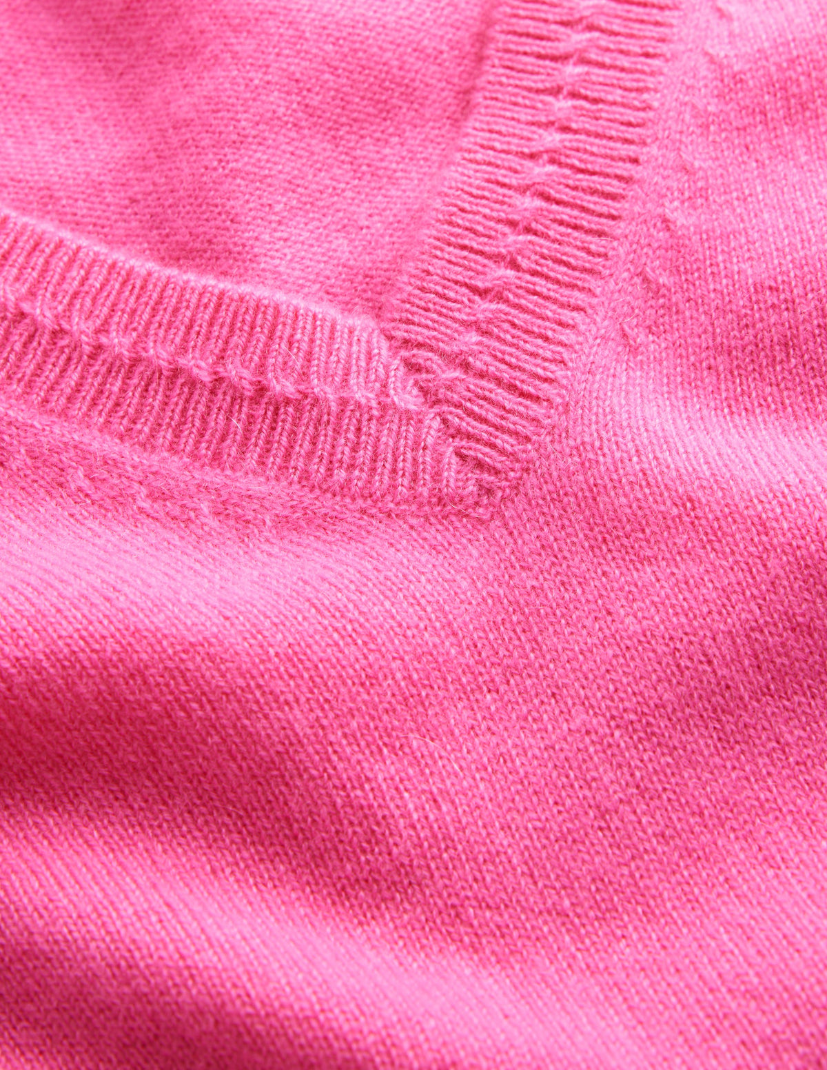 Eva Kaschmirpullover mit V-Ausschnitt-Sangria Sunset Pink-6