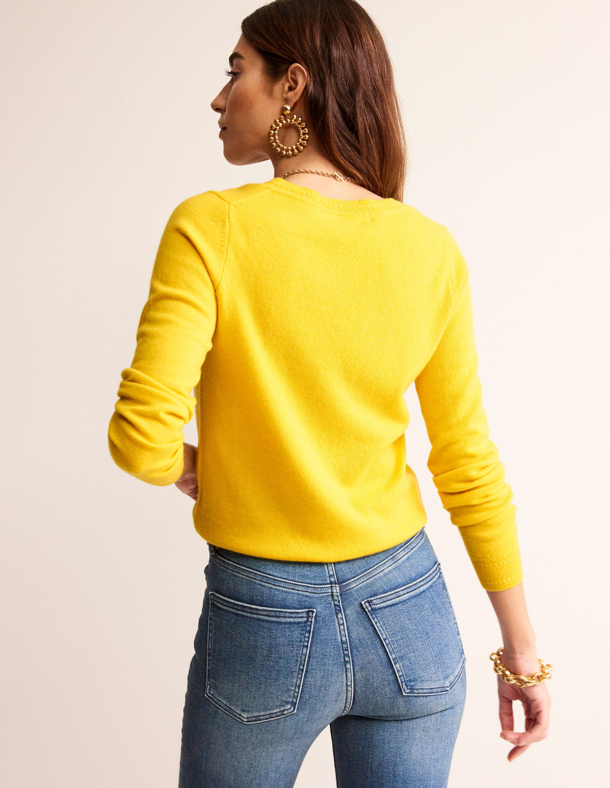 Eva Kaschmirpullover mit V-Ausschnitt-Ananas-3