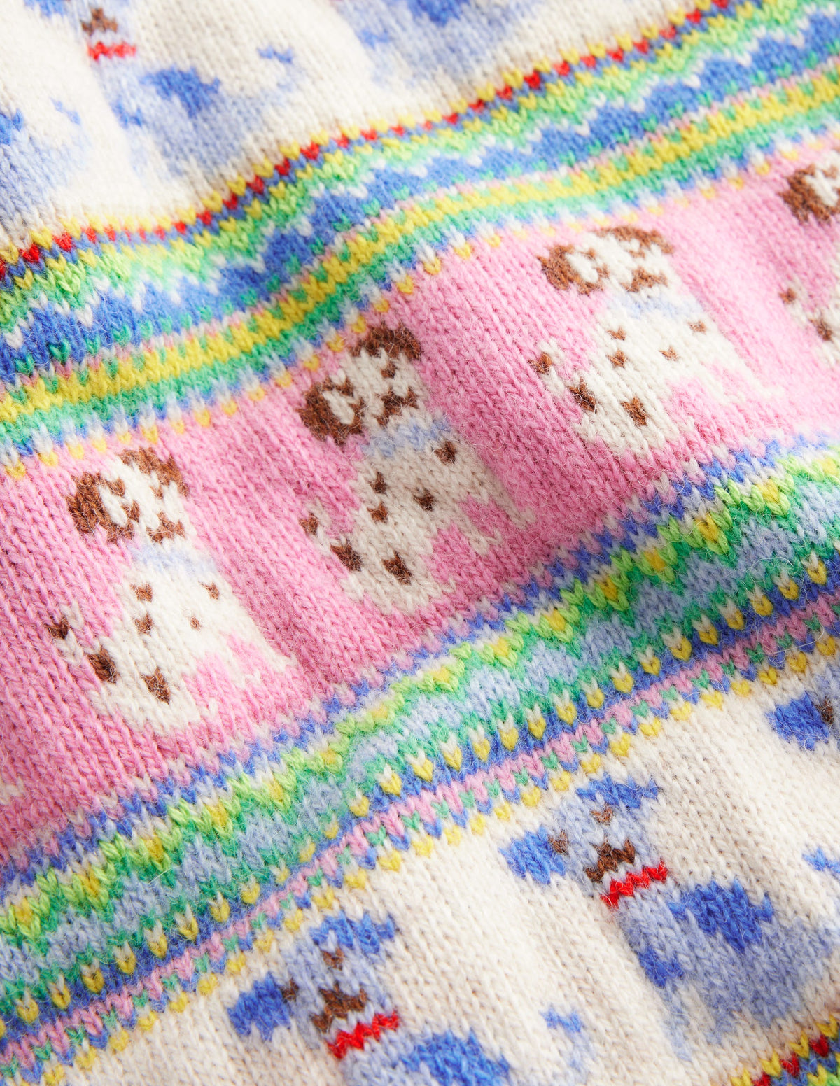 Edie Fair-Isle-Pullover-Warmes Naturweiß Hunde-Fair-Isle - Image 6