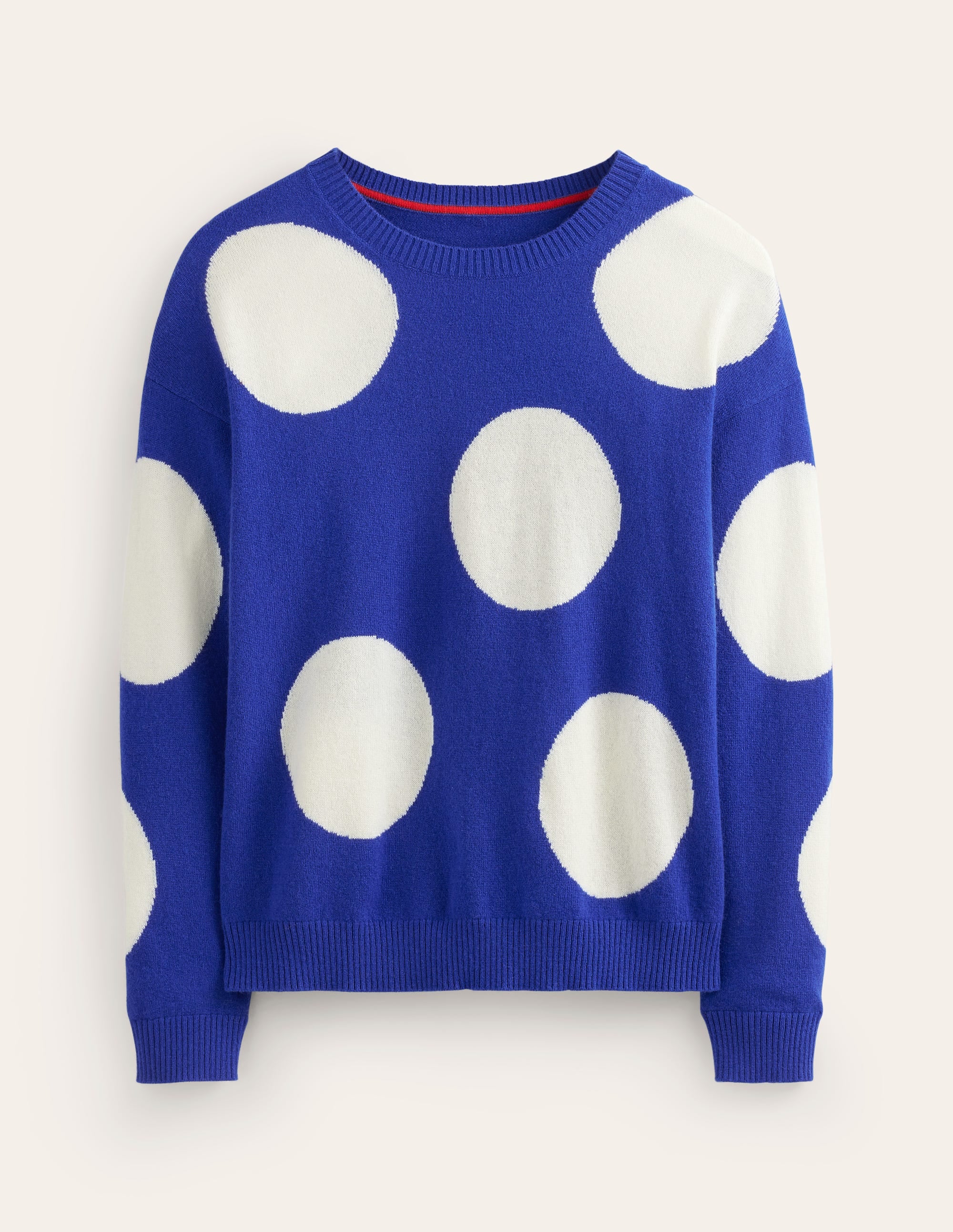 Lydia Kaschmirpullover-Surf The Web Blau, Punkte - Image 6