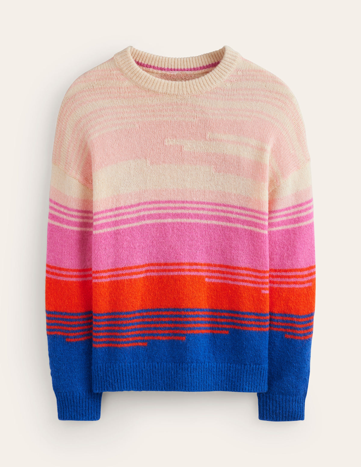 Malerischer Pullover mit Rundhalsausschnitt-Surf the Web, Abstrakte Landschaft - Image 6