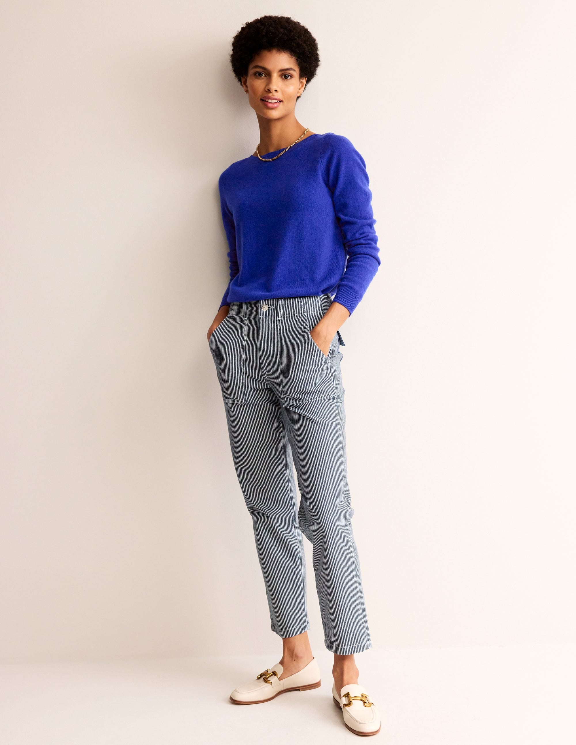 Eva Kaschmirpullover mit U-Boot-Ausschnitt-Hellblau - Image 4