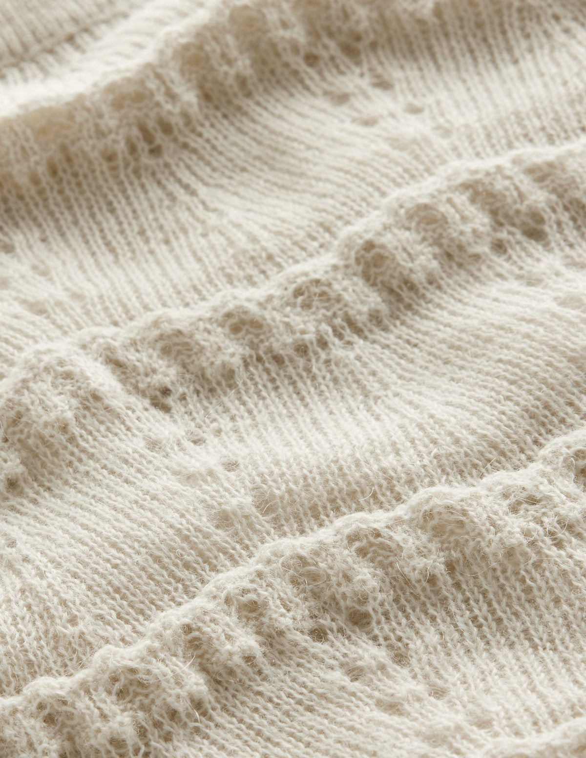Kuscheliger Pullover mit Pointelle-Stickerei-Vanille - Image 6